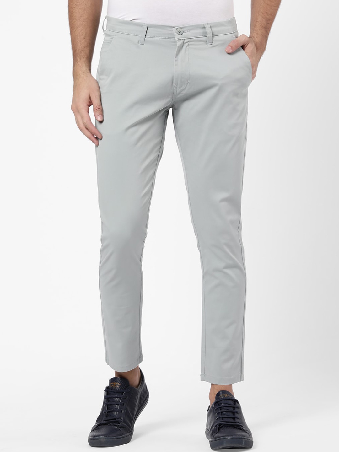 

R&B Men Green Skinny Fit Trousers