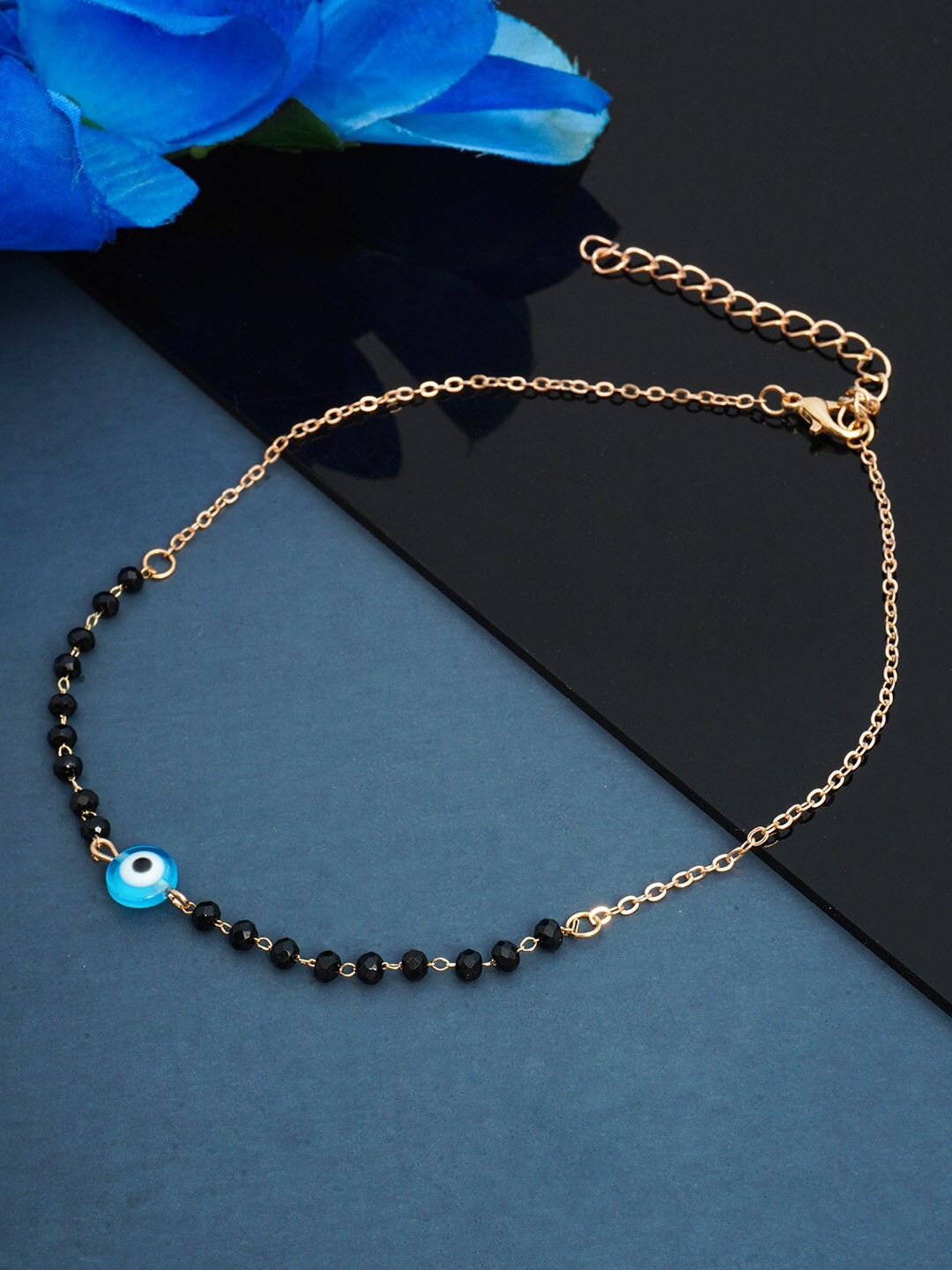 

Emmie Gold-Toned & Black Necklace