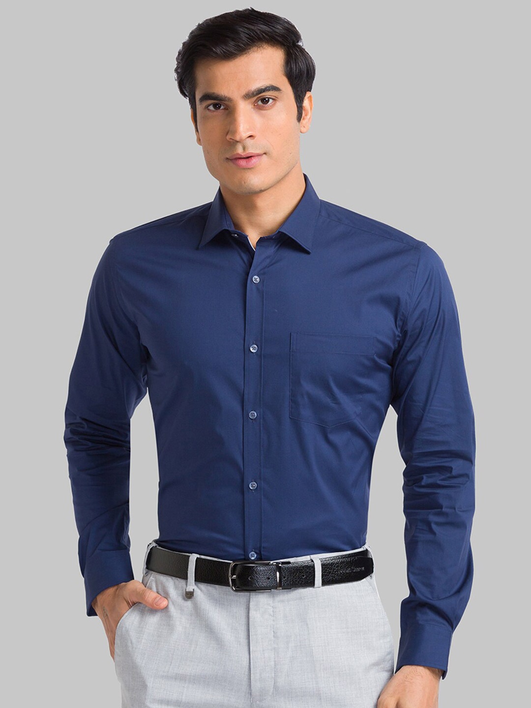 

Park Avenue Men Blue Slim Fit Formal Shirt