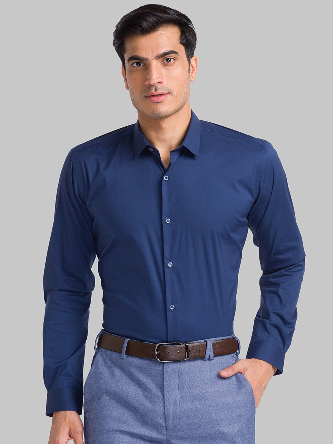 

Park Avenue Men Blue Slim Fit Formal Shirt