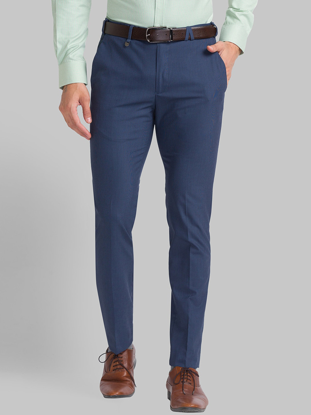 

Park Avenue Men Blue Slim Fit Trousers