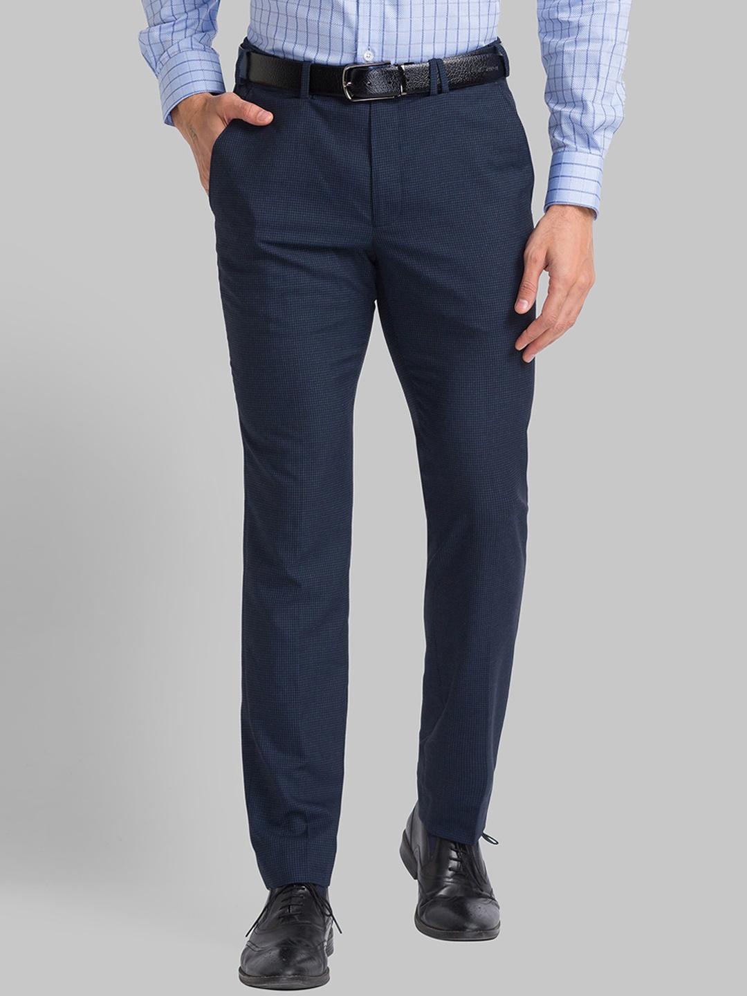 

Park Avenue Men Blue Slim Fit Trousers