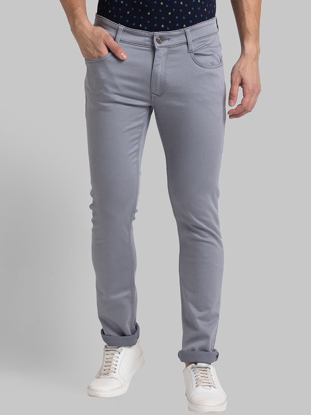 

Parx Men Grey Tapered Fit Jeans
