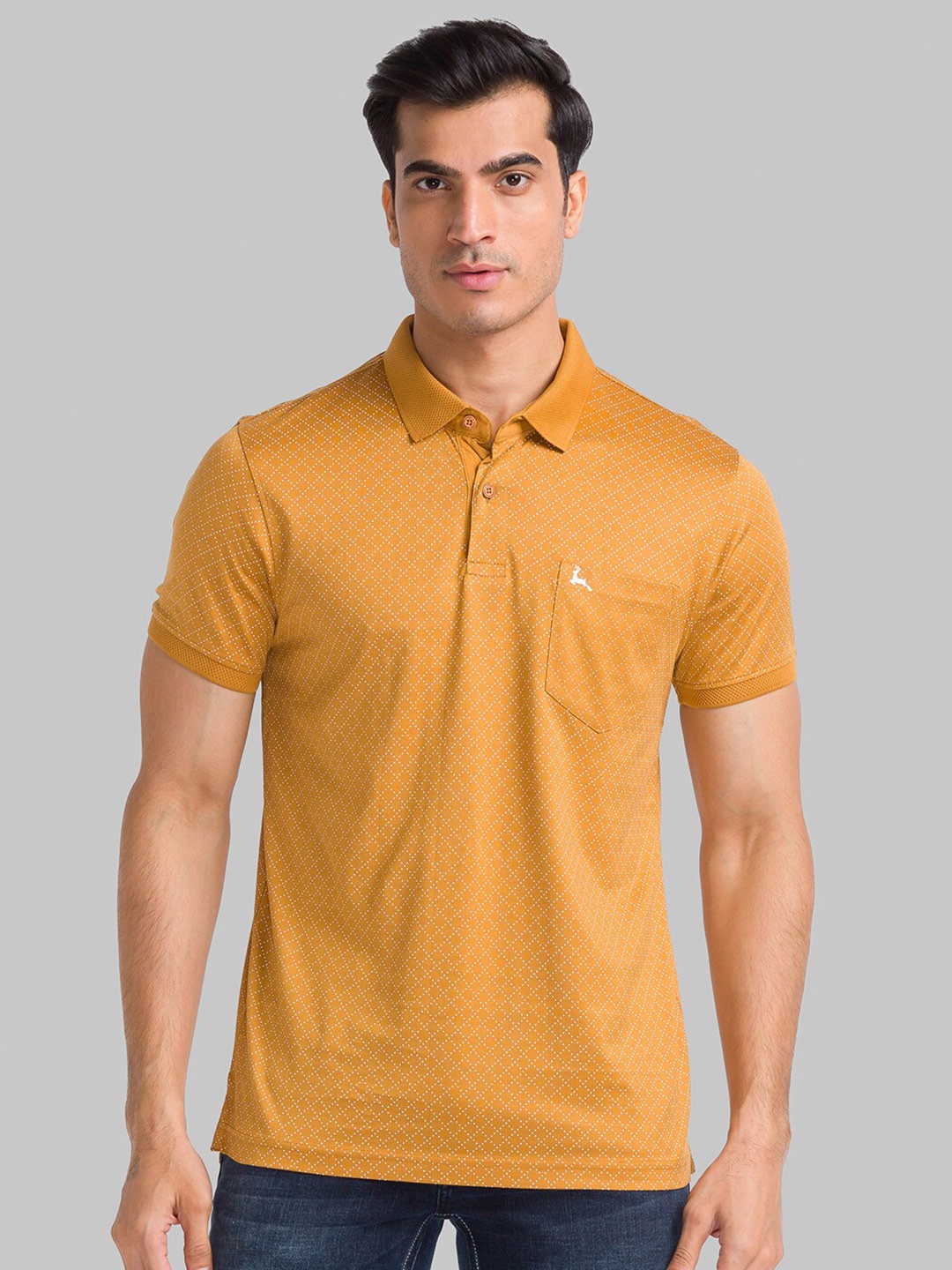 

Parx Men Orange Polo Collar T-shirt