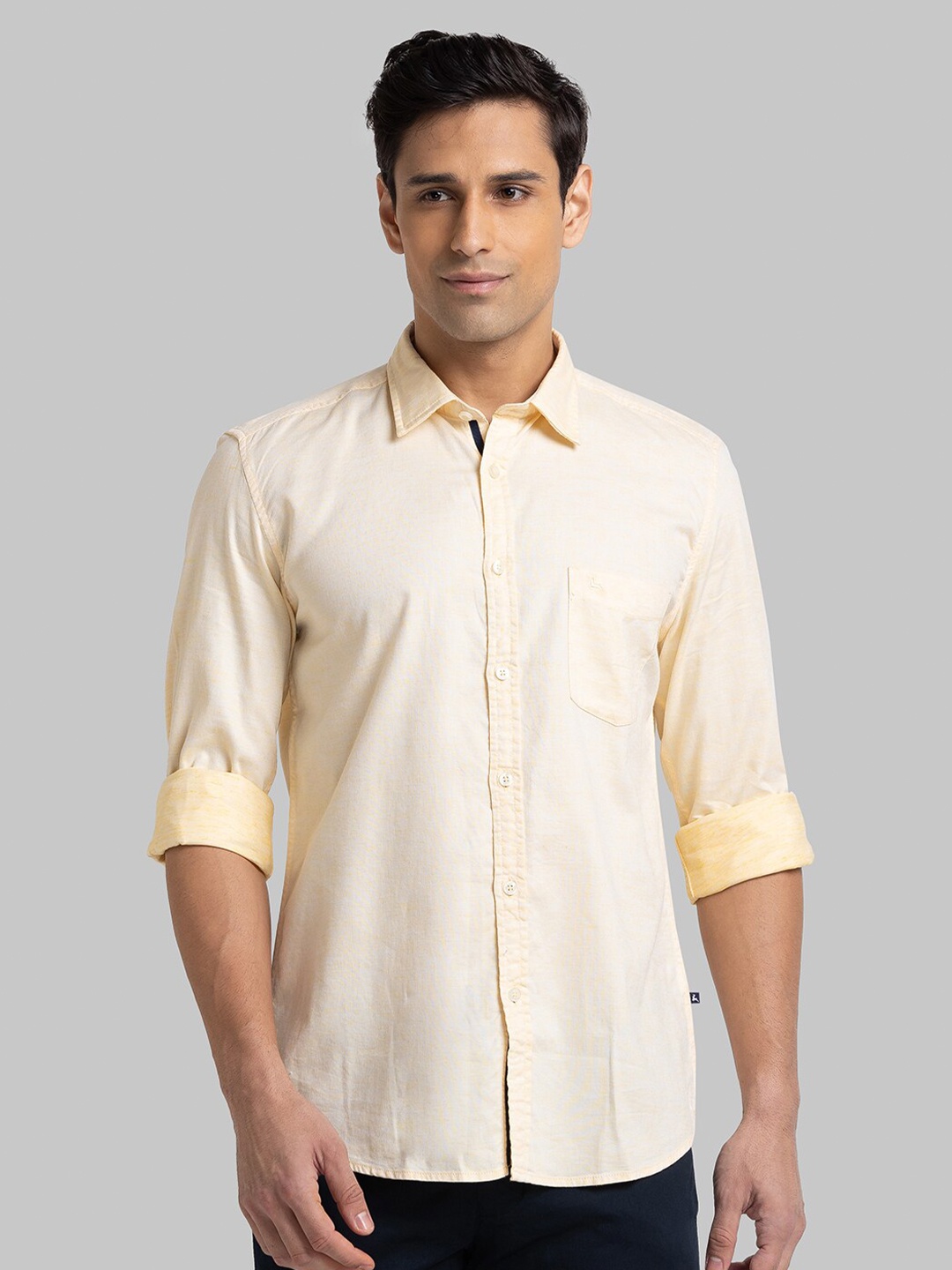 

Parx Men Yellow Slim Fit Casual Shirt