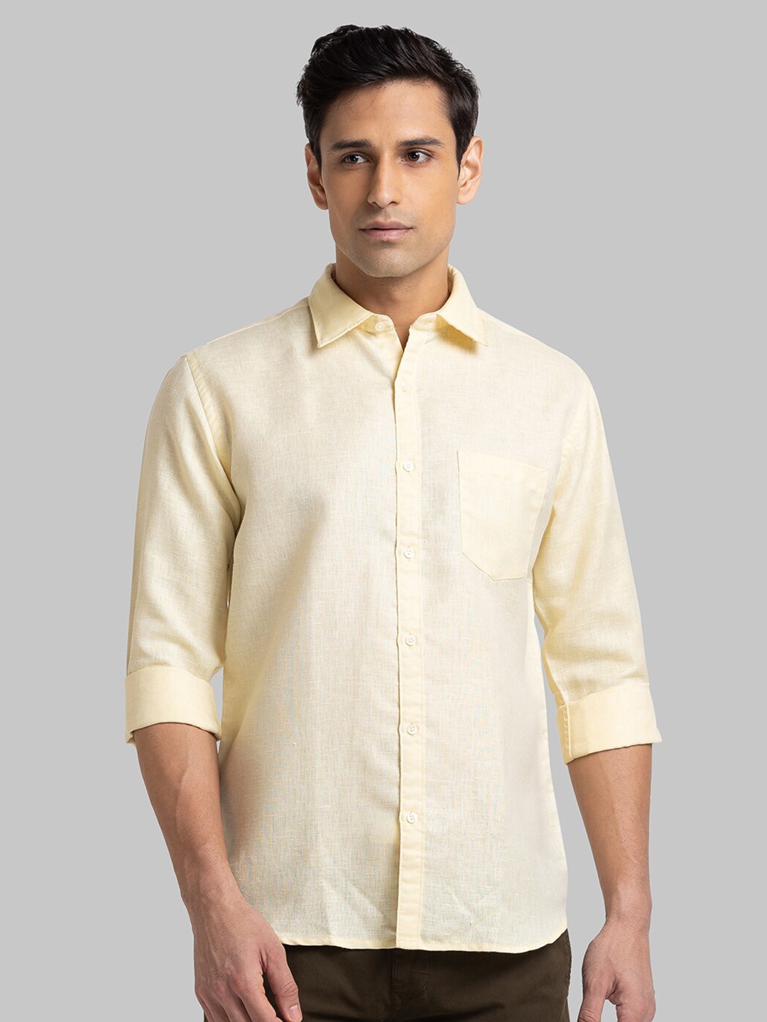 

Parx Men Yellow Slim Fit Casual Shirt