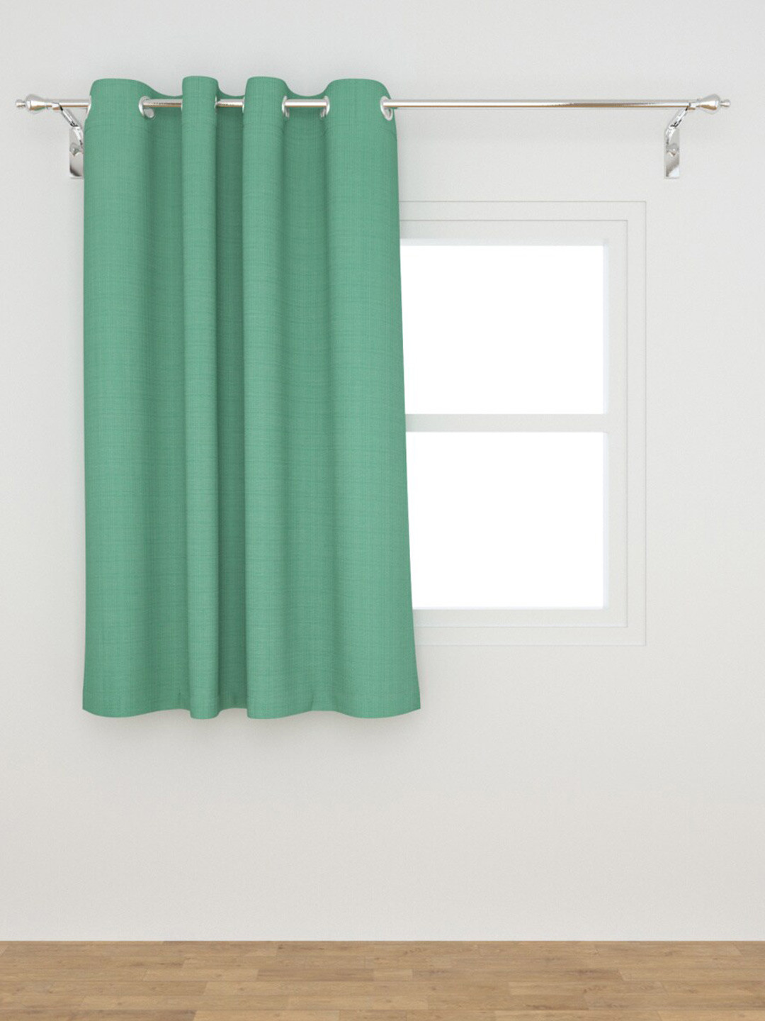 

Home Centre Green Self Design Polyester Window Curtain
