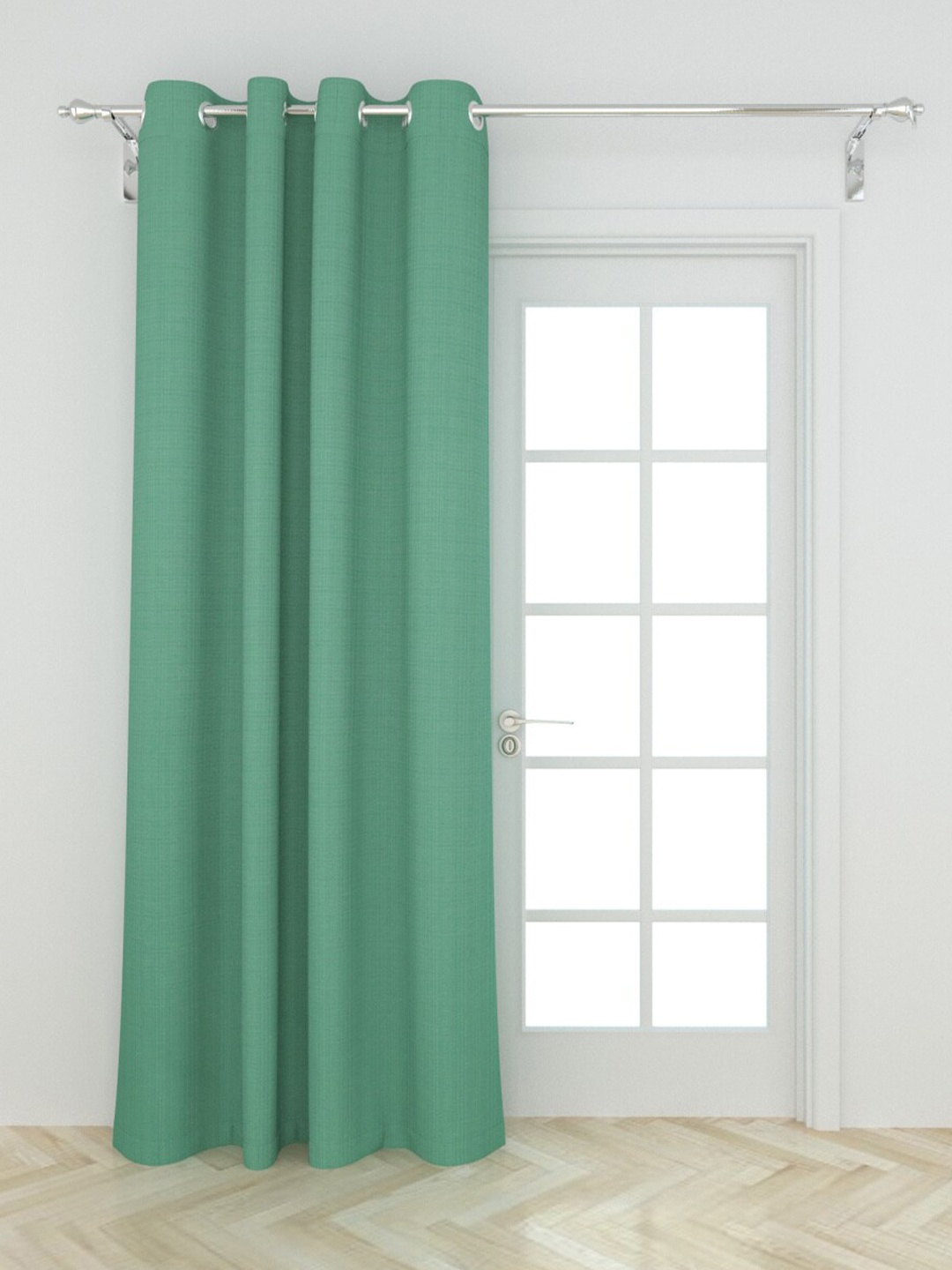 

Home Centre Turquoise Blue Polyester Door Curtain