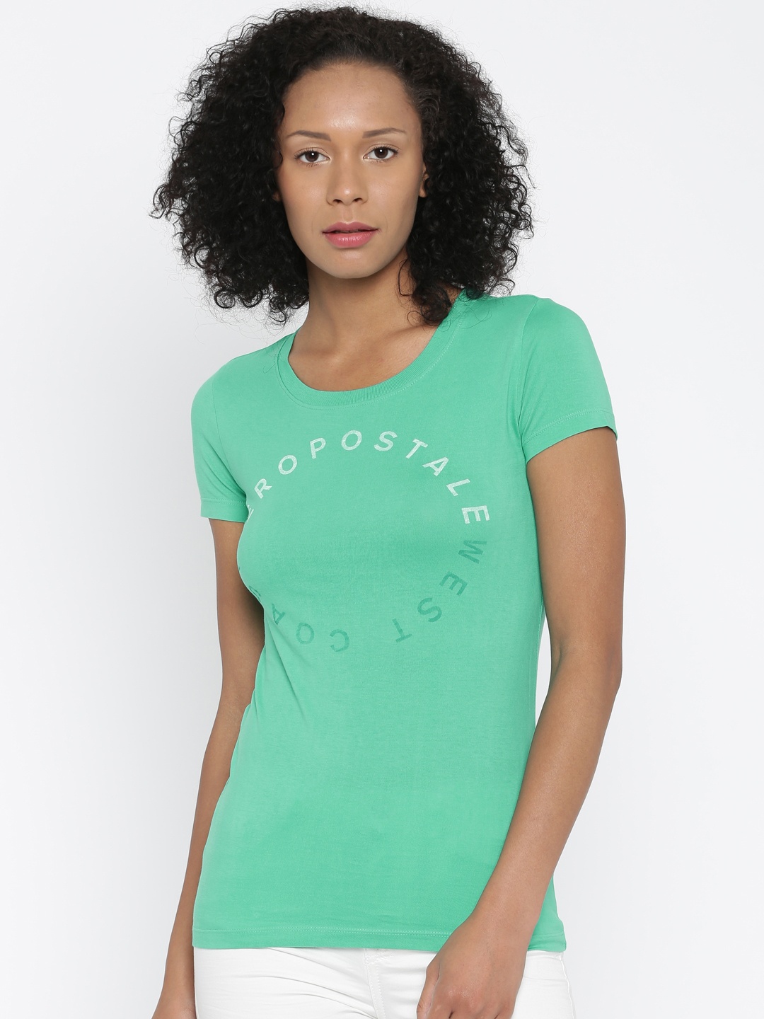 

Aeropostale Green Printed T-shirt