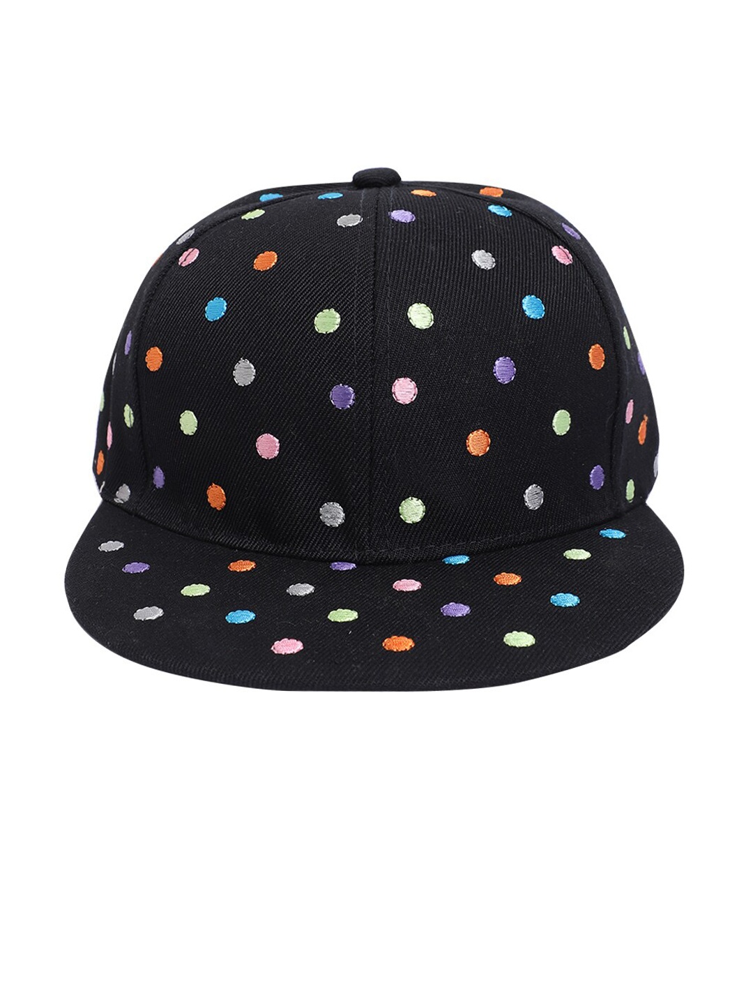 

QUIRKY Men Black Embroidered Baseball Cap