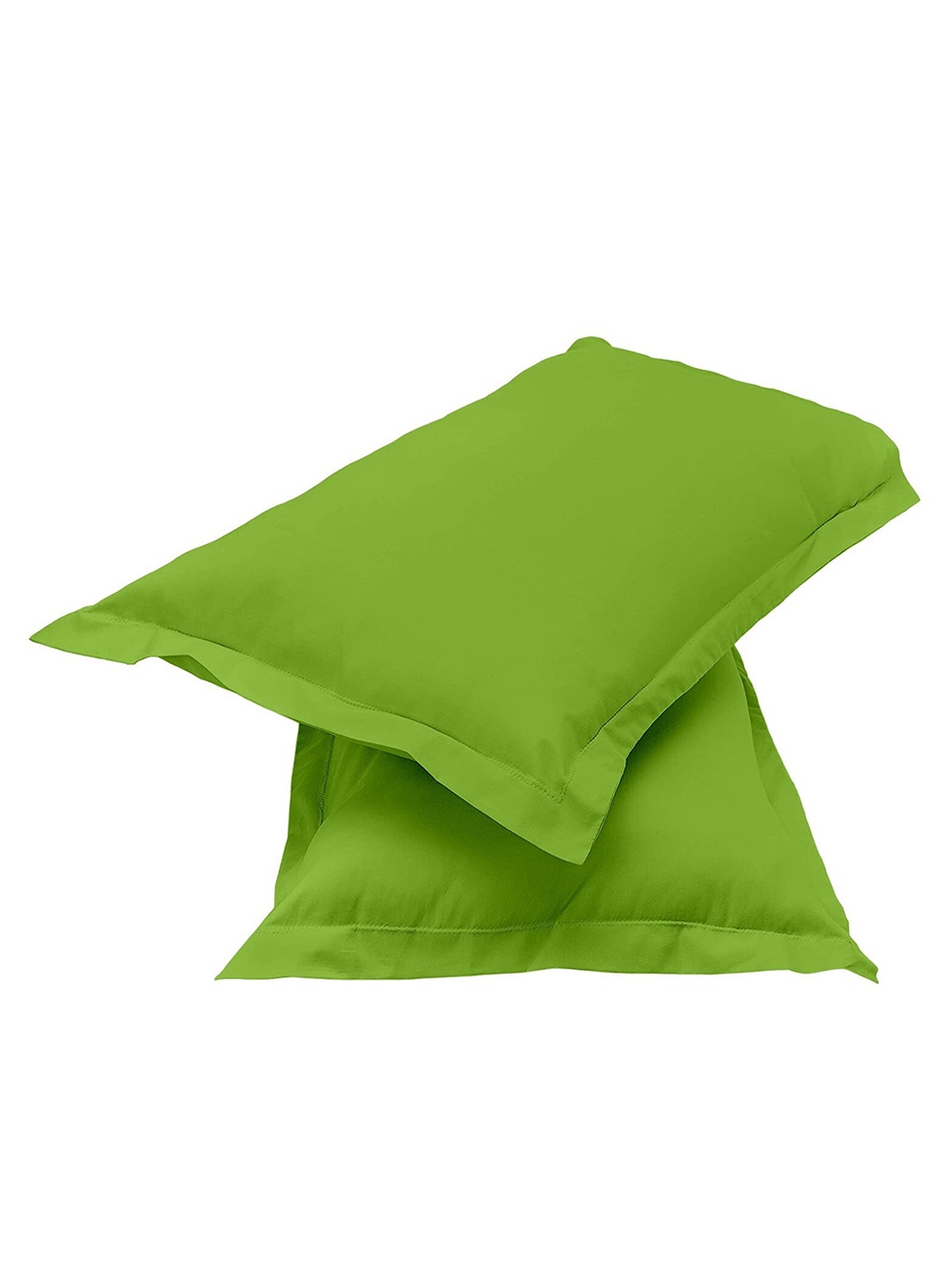 

Sleeping Owls- because your sleep matters Lime Green Solid Pure Cotton Pillow Covers