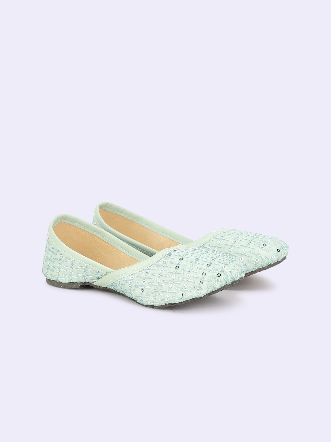 

BownBee Girls Blue Ethnic Flats