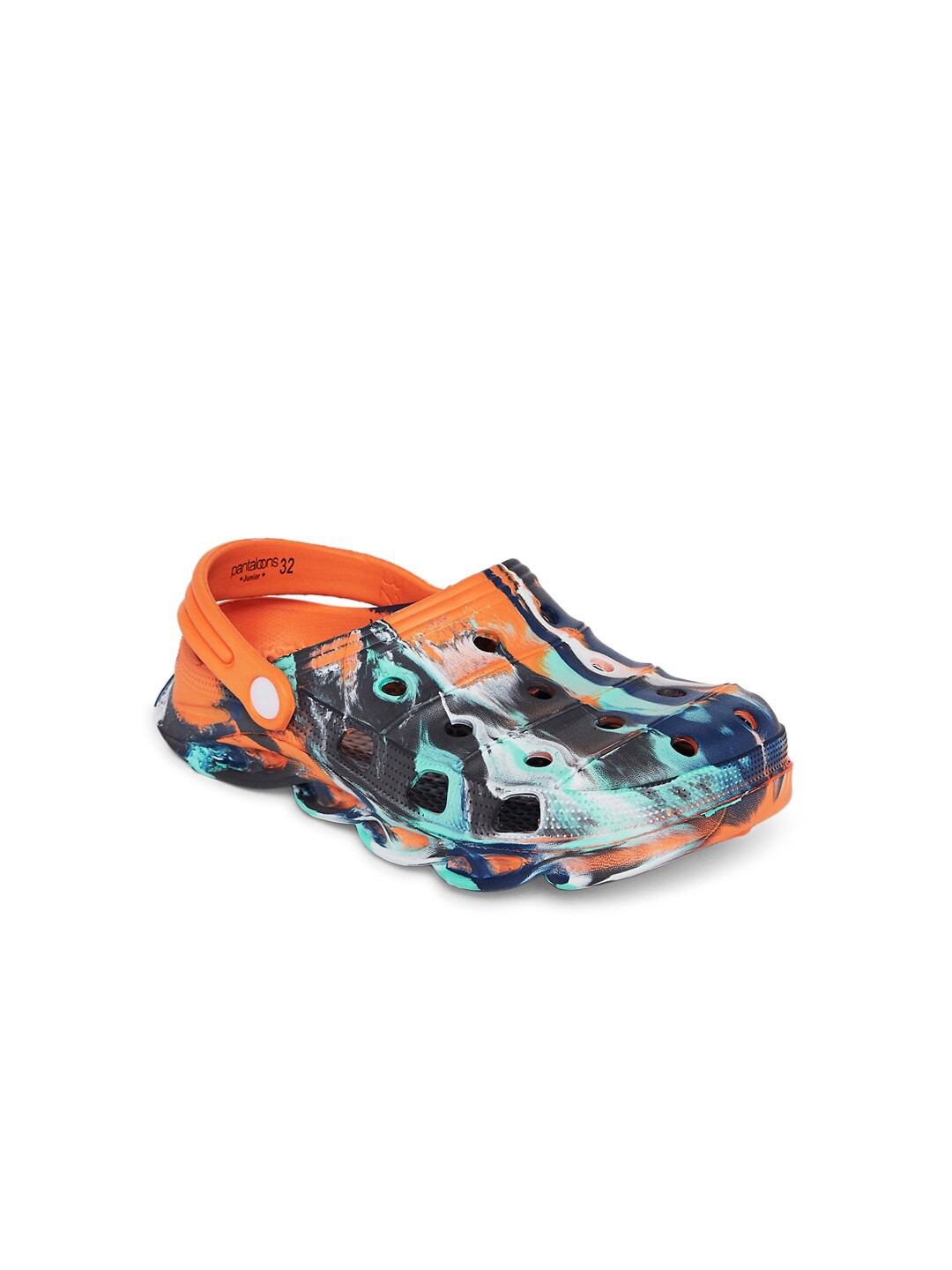 

Pantaloons Junior Boys Orange Printed Clogs