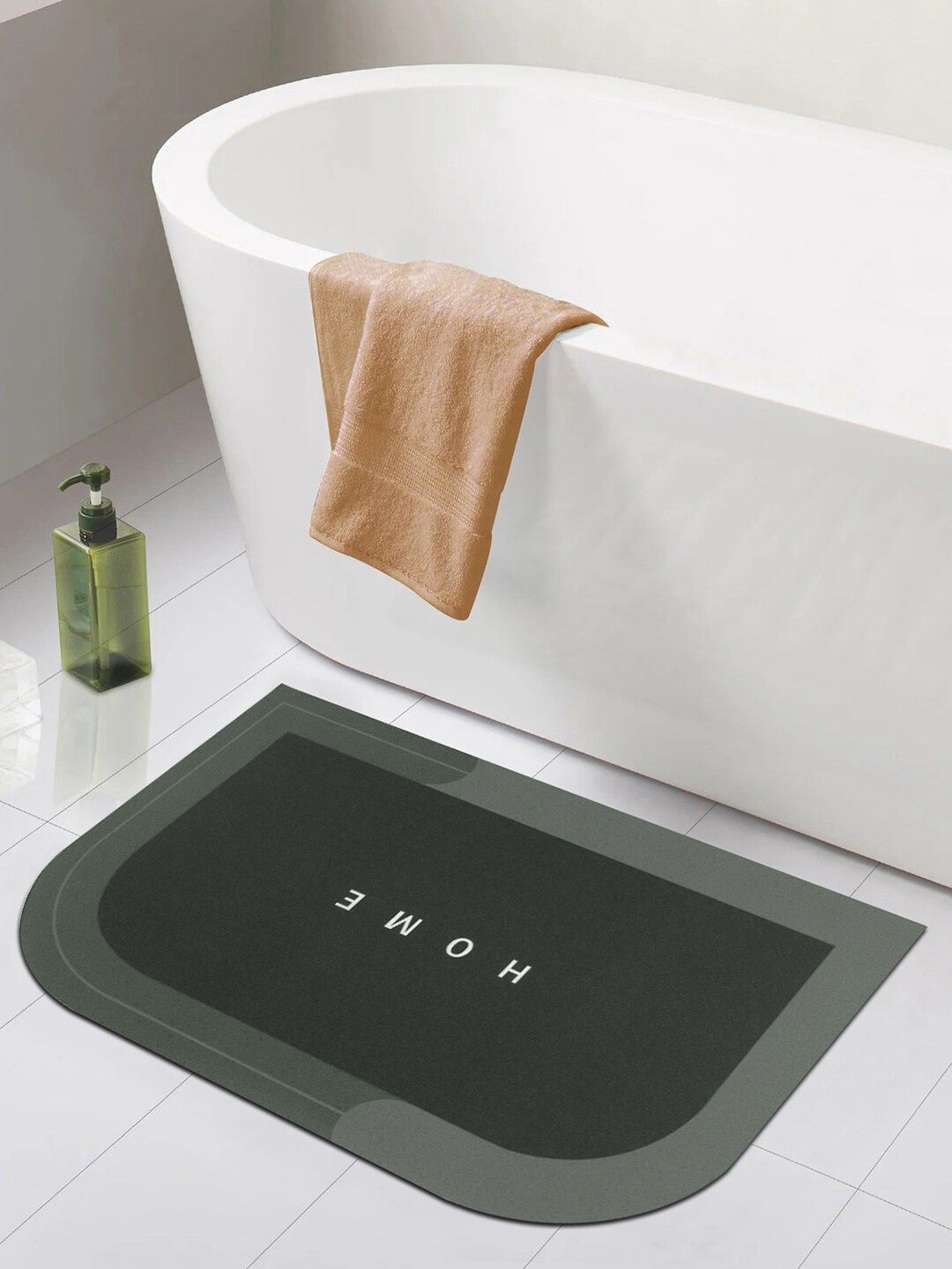 

Story@home Green Solid 210 GSM Anti-Slip Bath Rugs