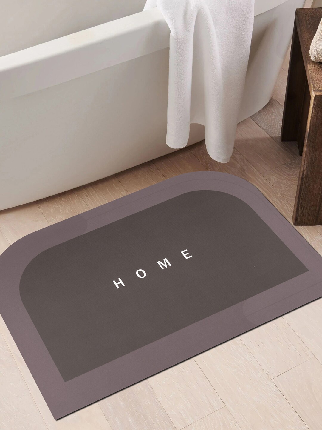 

Story@home Brown Solid 210 GSM Anti-Slip Bath Rugs