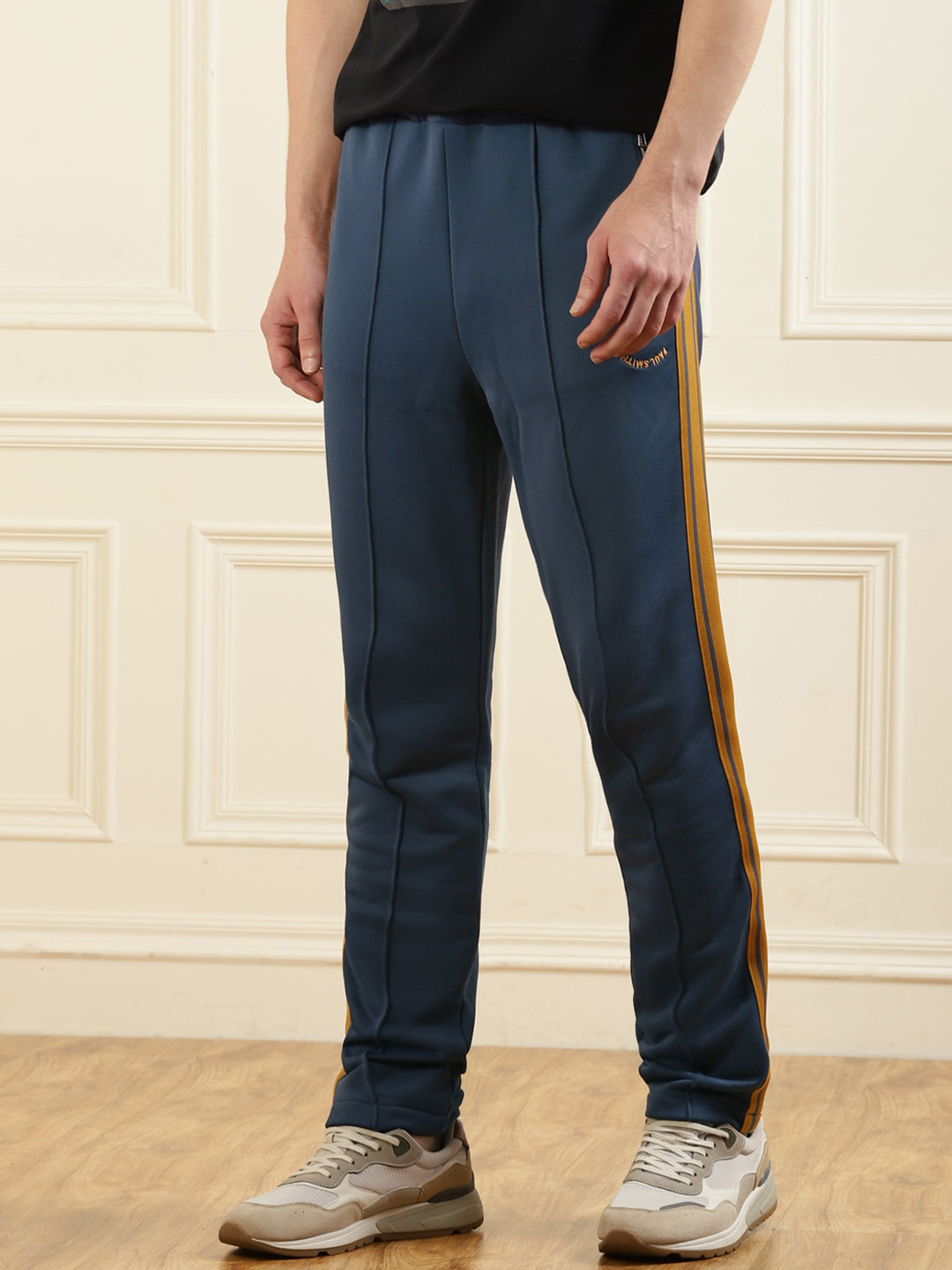 

PS By Paul Smith Men Blue Solid Track Pants