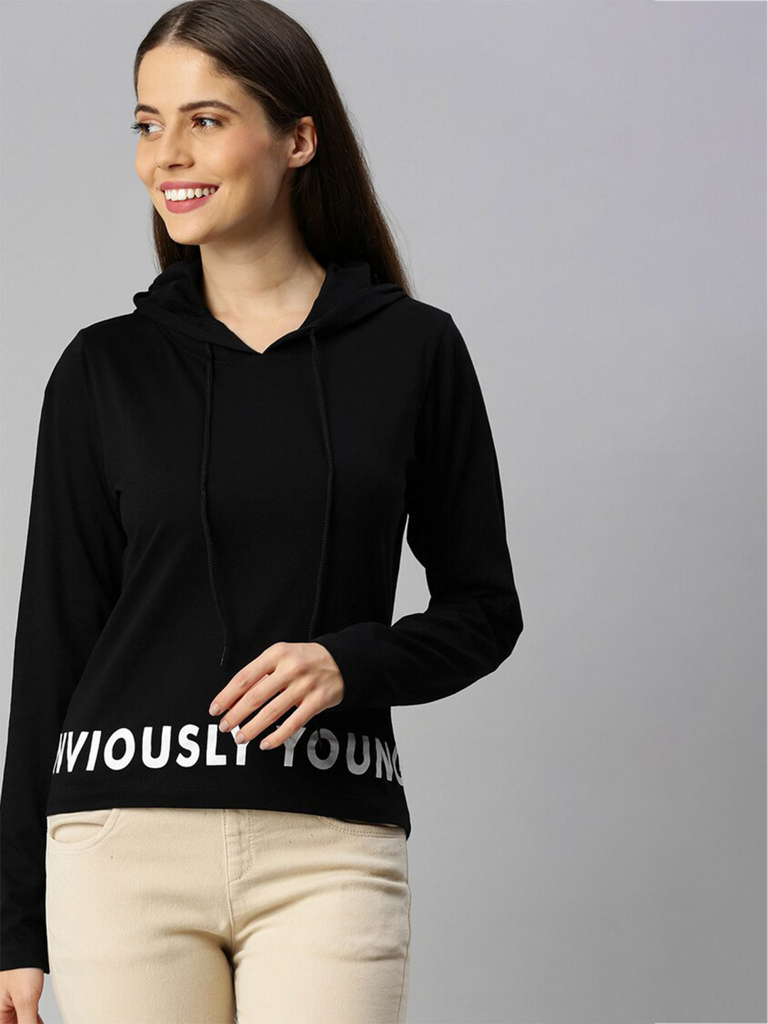 

Enviously Young Women Black T-shirt