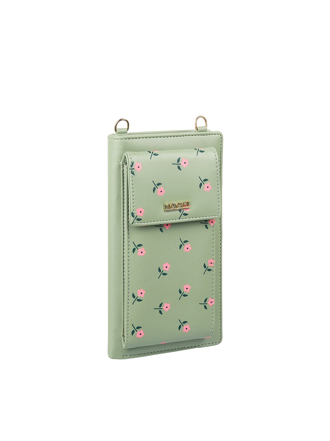 

Mochi Women Green & Pink Floral Printed Money Clip