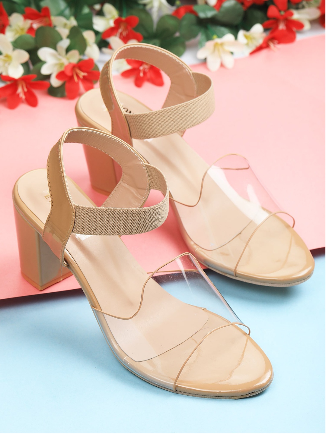

Moonwalk Tan Block Sandals