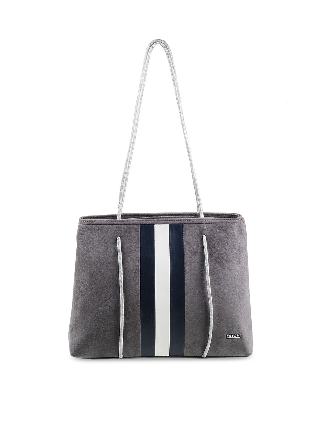 

Mochi Grey Structured Shoulder Bag with Tasselled