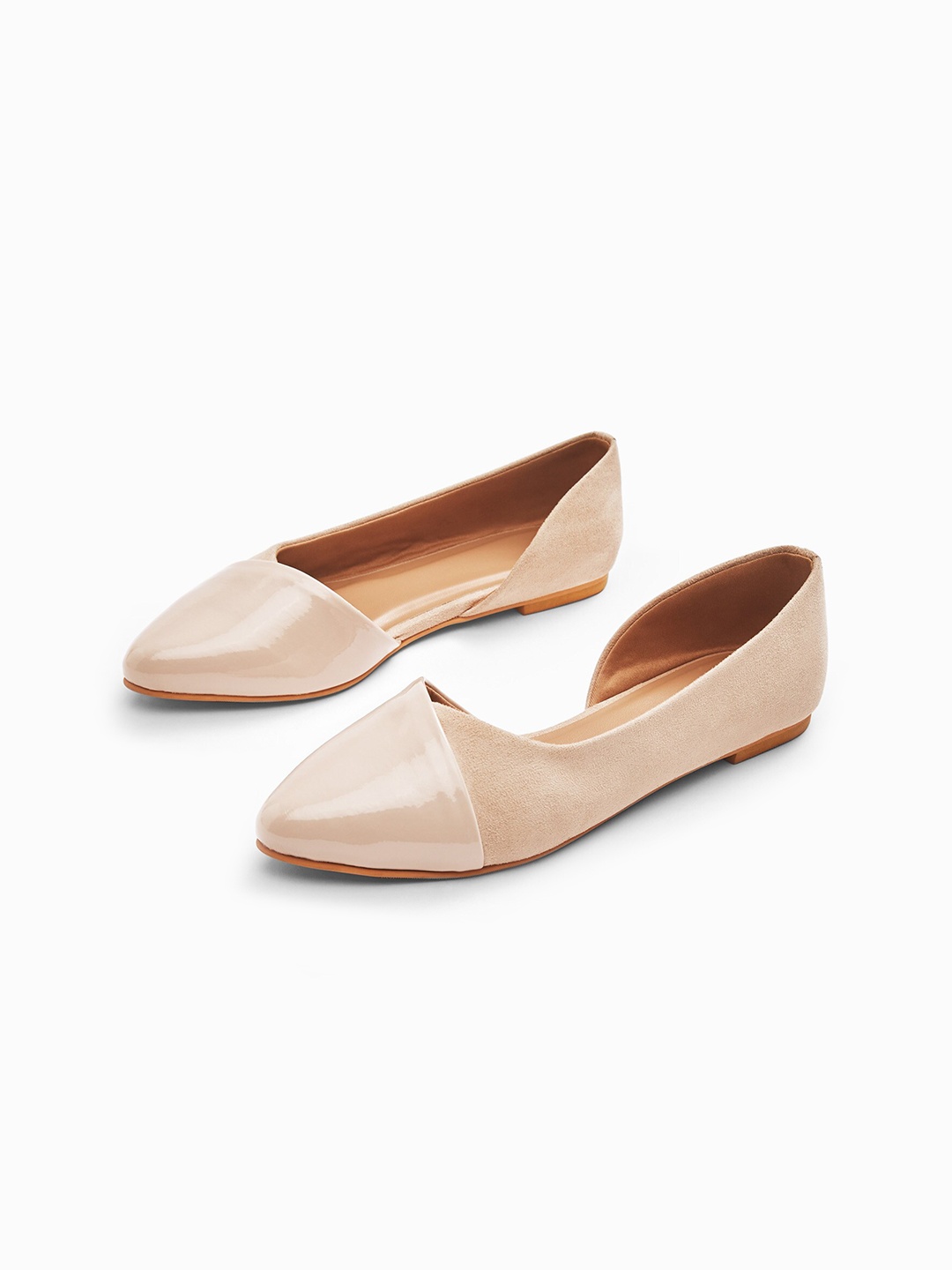 

The Label Life Women Beige Ballerinas Flats
