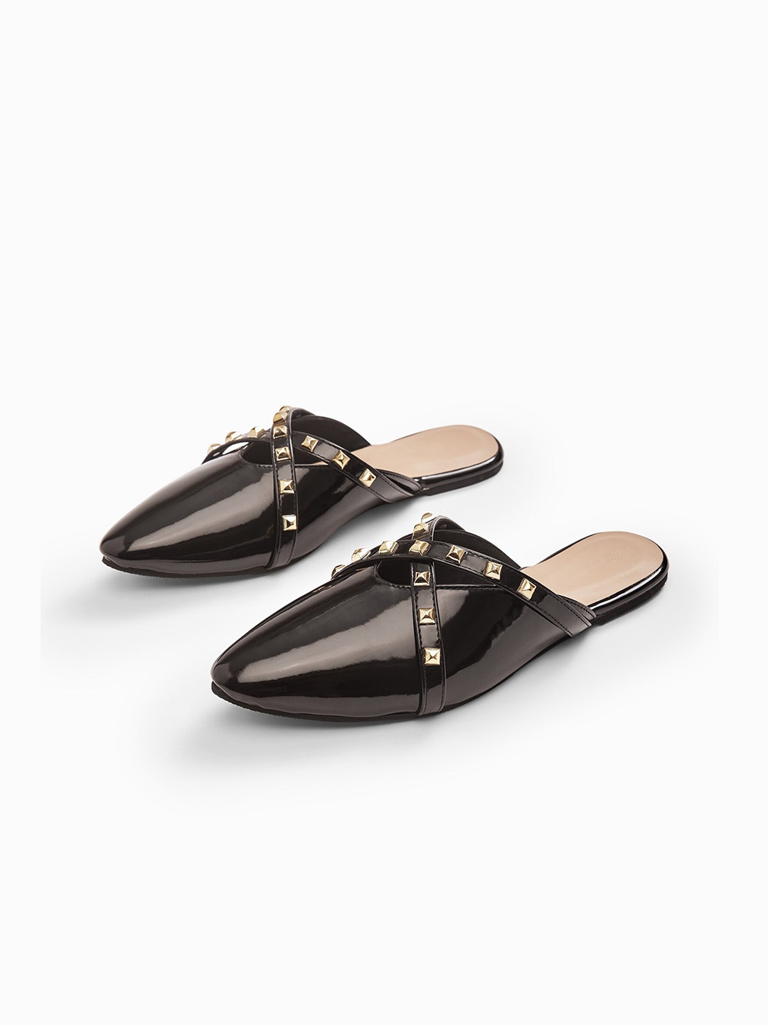 

The Label Life Women Black Mules Flats