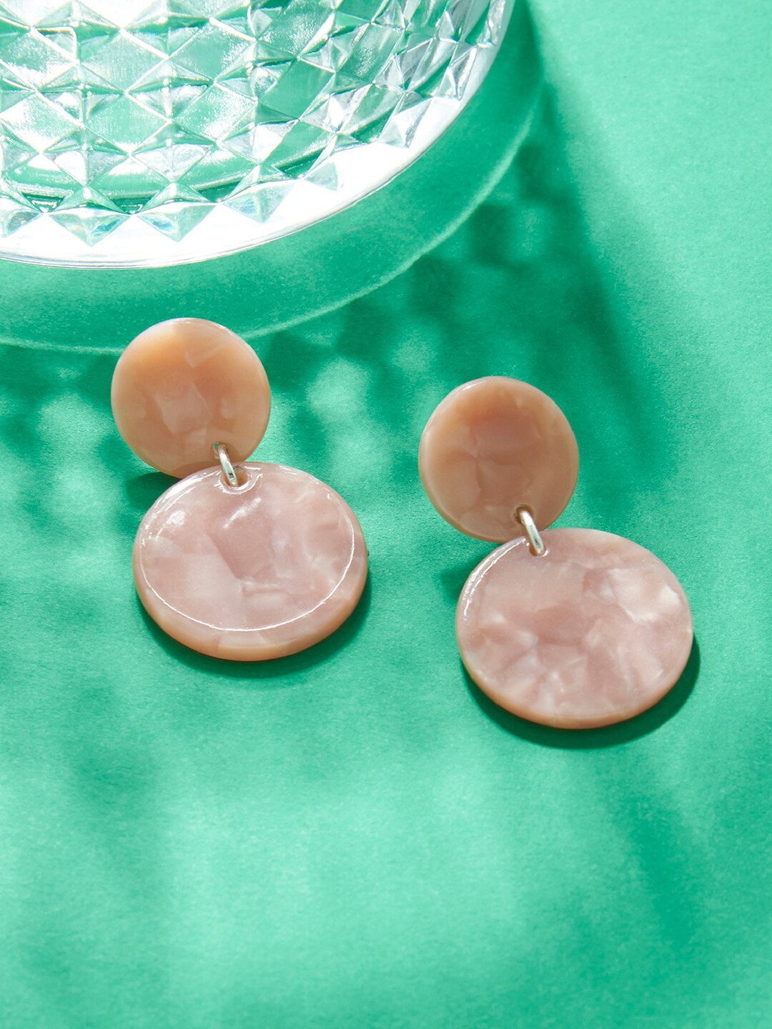 

Accessorize London Women pink 90S Flashback Resin Short Drops Earring
