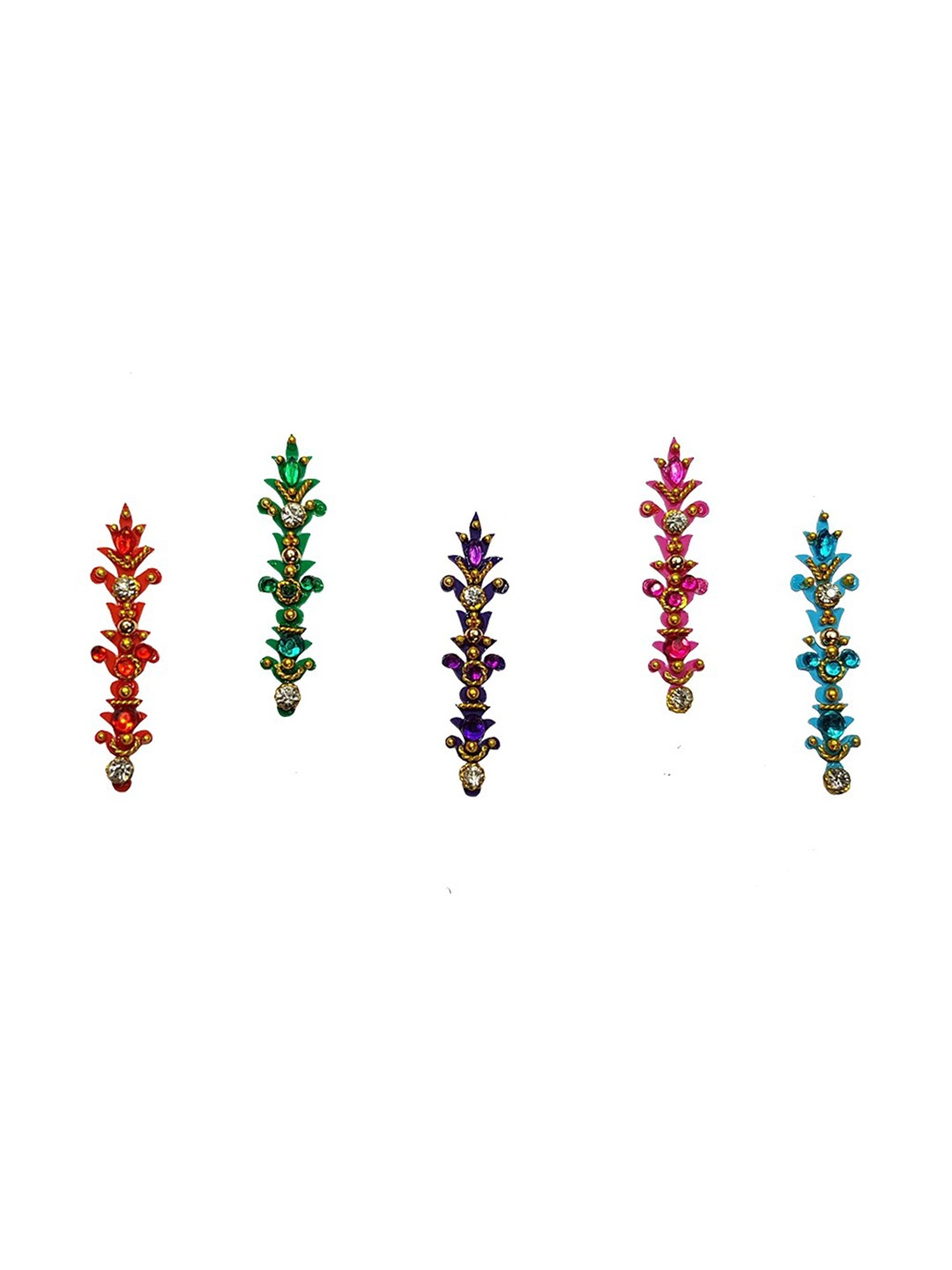 

Comet Busters Set Of 5 Bindi Sindoor, Multi