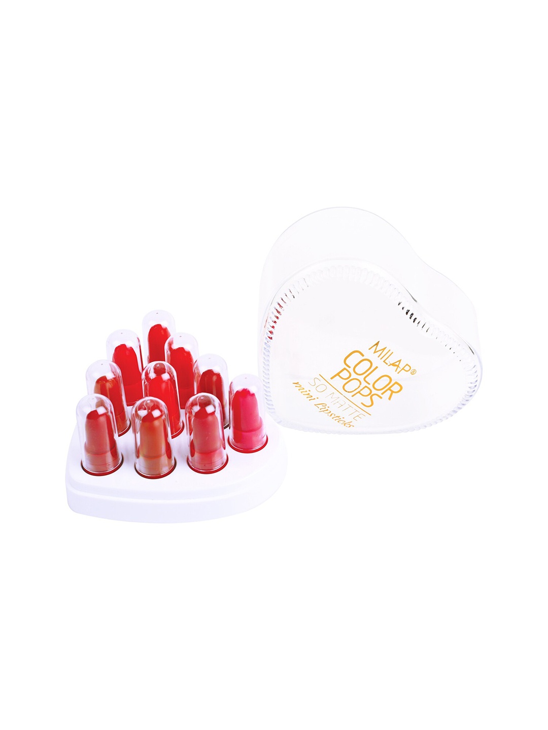 

MILAP Set Of 10 Color Pops So Matte Mini Lipstick, Multi