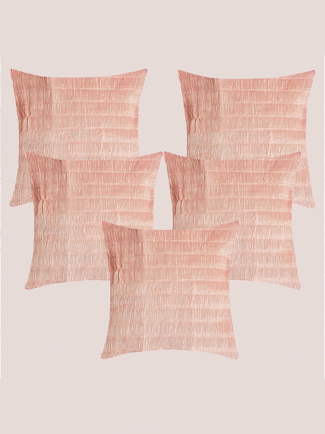 

Molcha Rose Gold Pack of 5 Square Cushion Covers