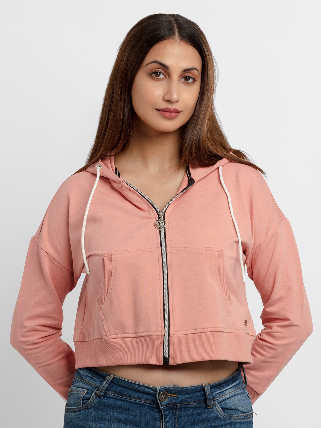 

Status Quo Women Peach-Coloured Sweatshirt