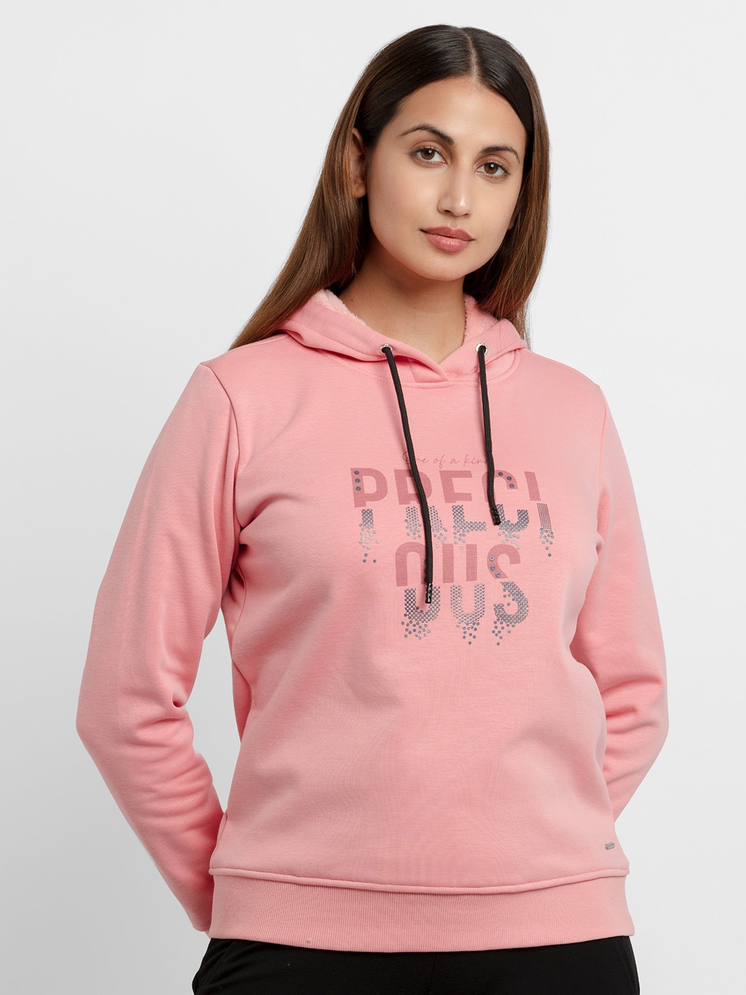 

Status Quo Women Pink Printed Sweatshirt
