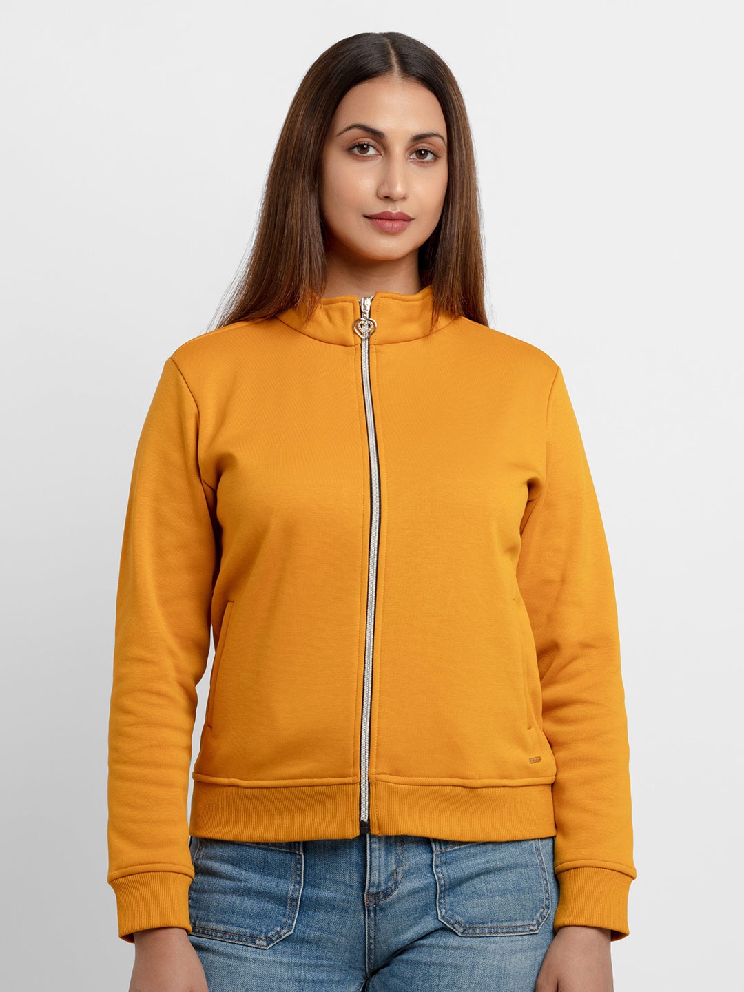 

Status Quo Women Mustard Sweatshirt