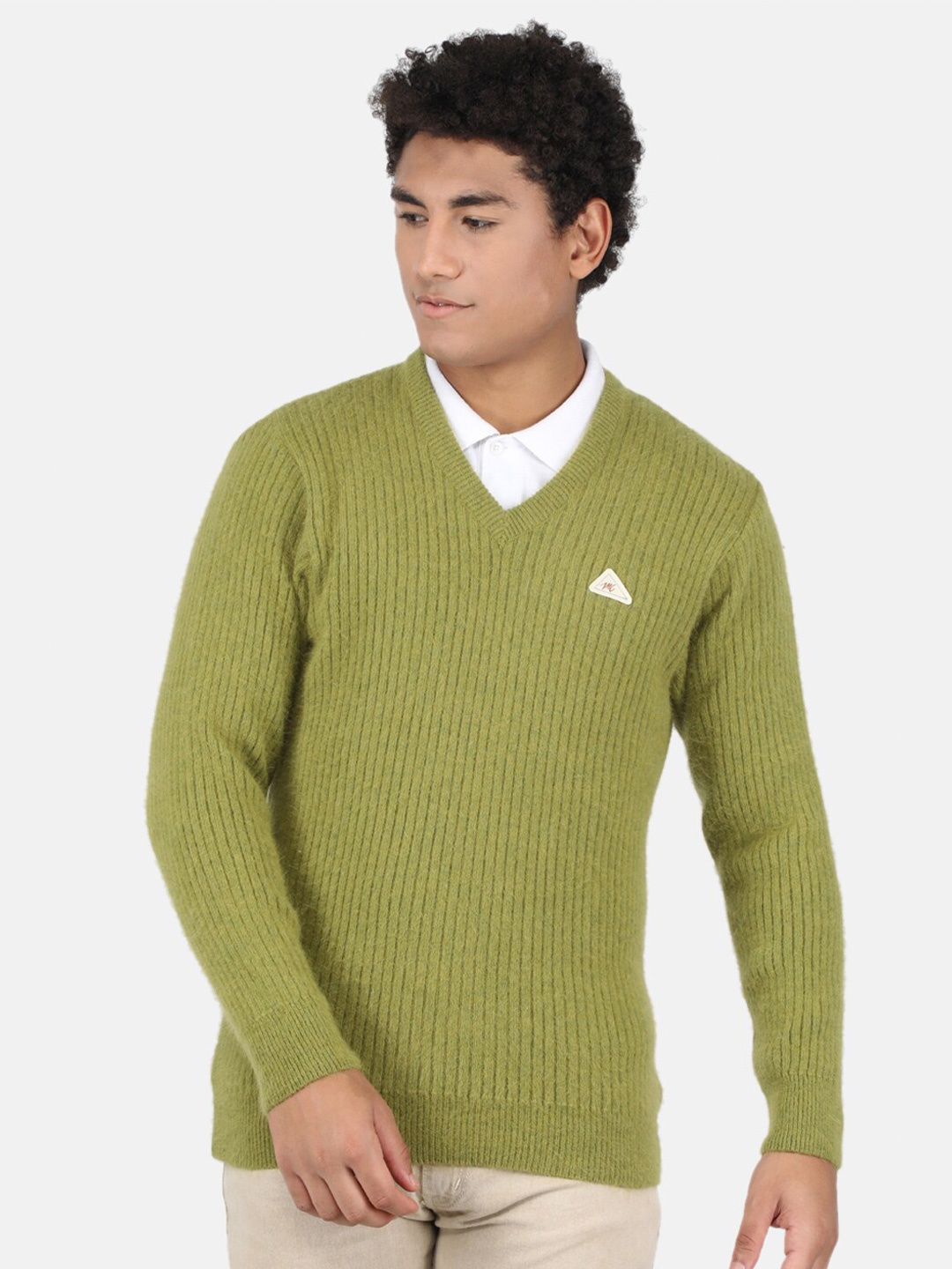 

Monte Carlo Men Olive Green Pullover