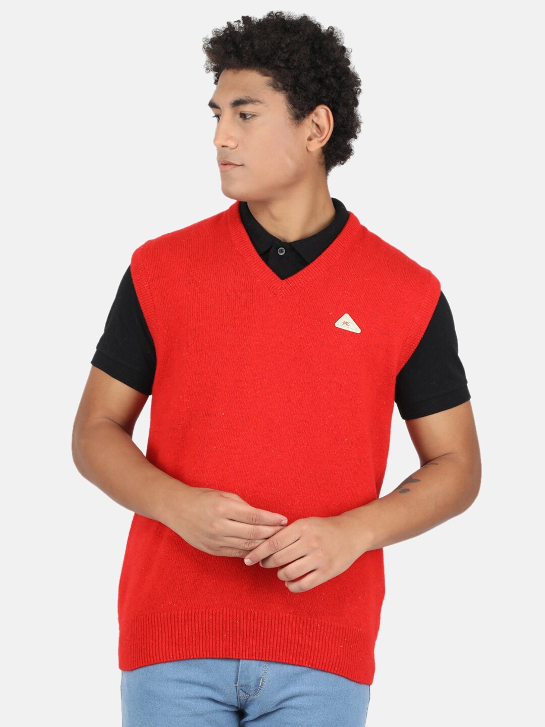 

Monte Carlo Men Red & red Sweater Vest