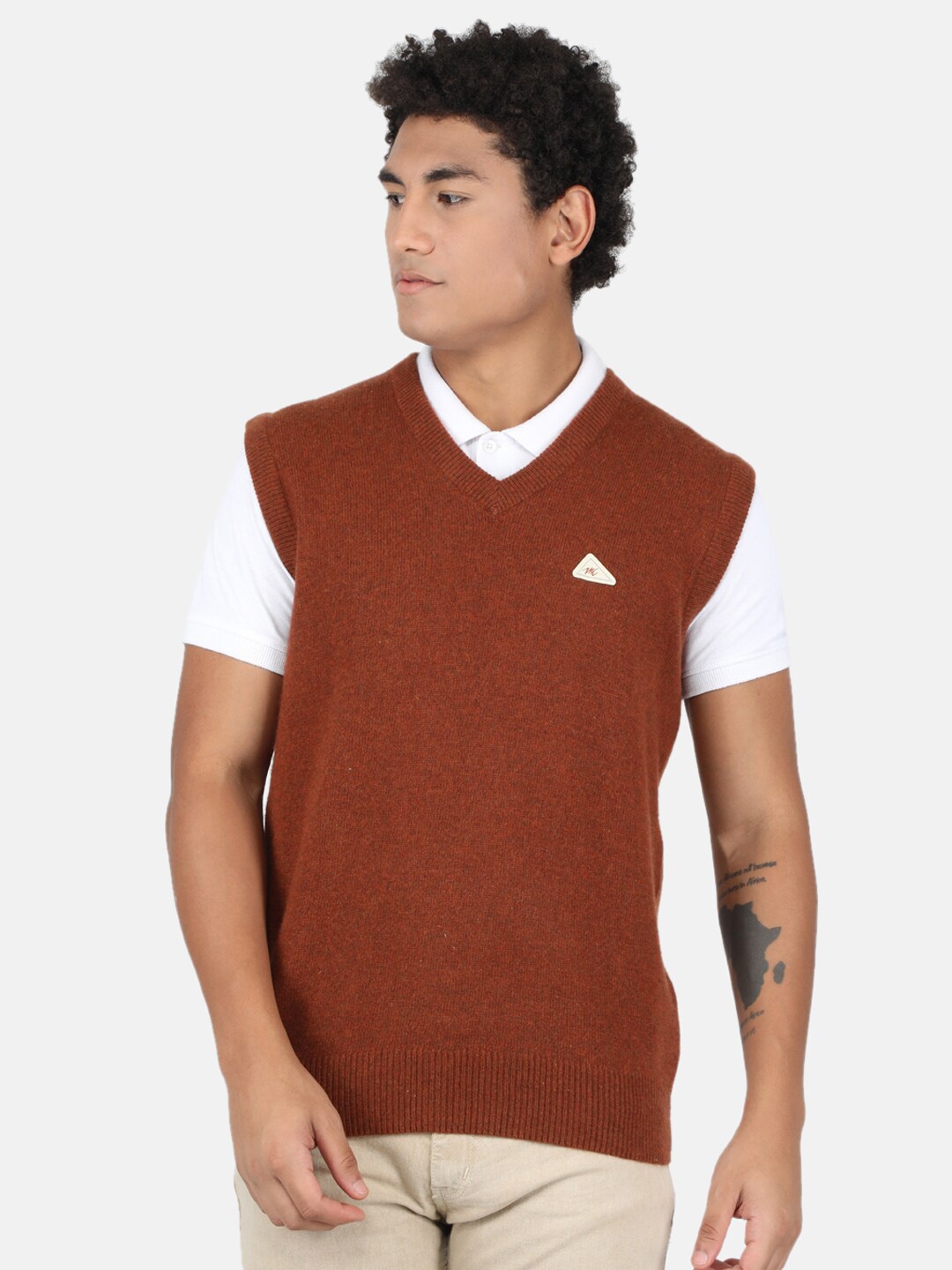 

Monte Carlo Men Brown & cabernet Sweater Vest