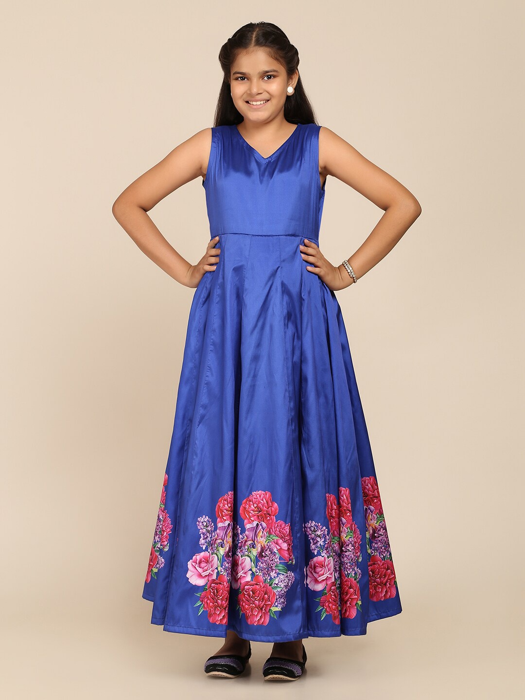 

Bitiya by Bhama Blue Floral Maxi Dress