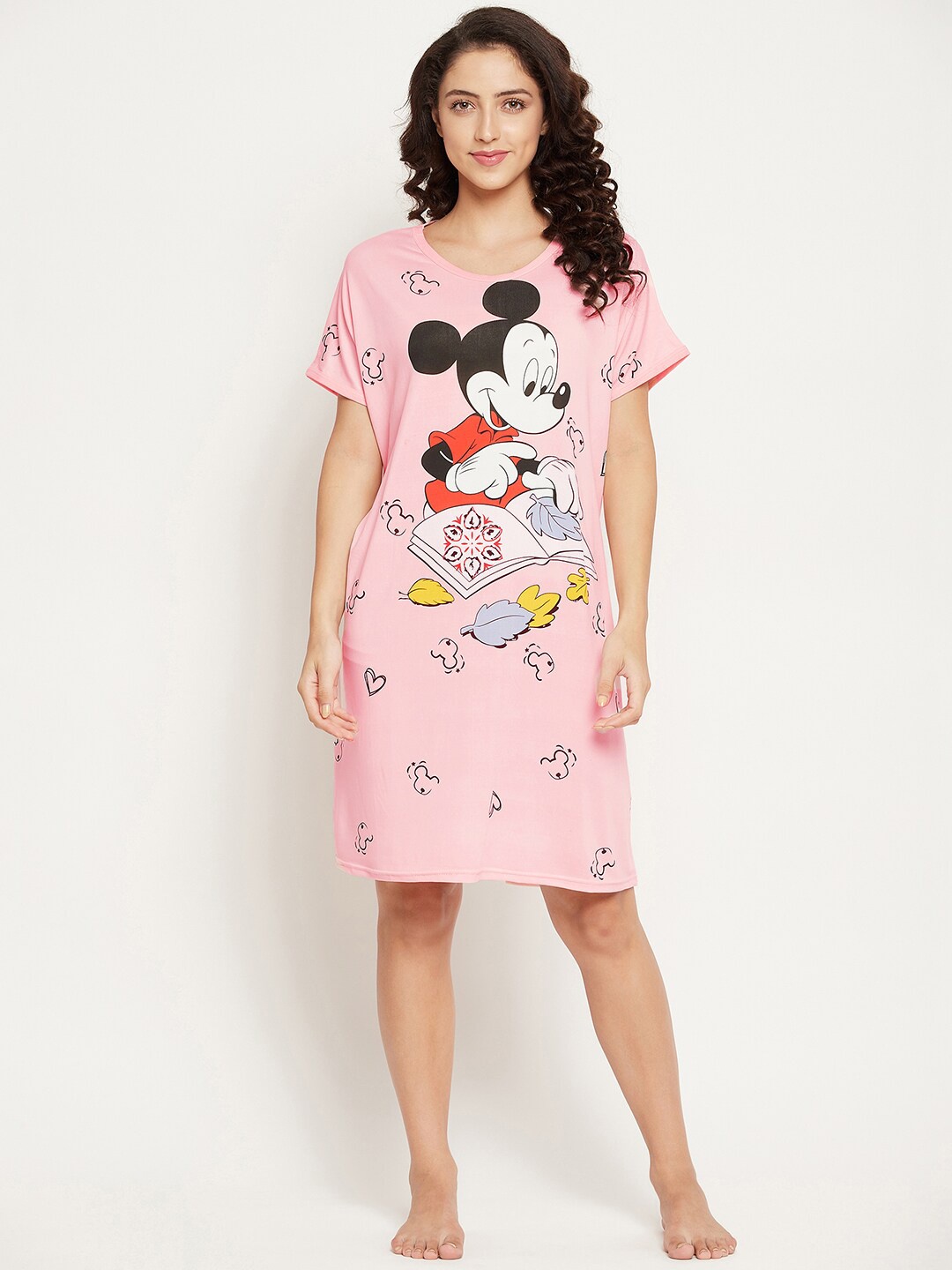 

Camey Pink Printed Nightdress