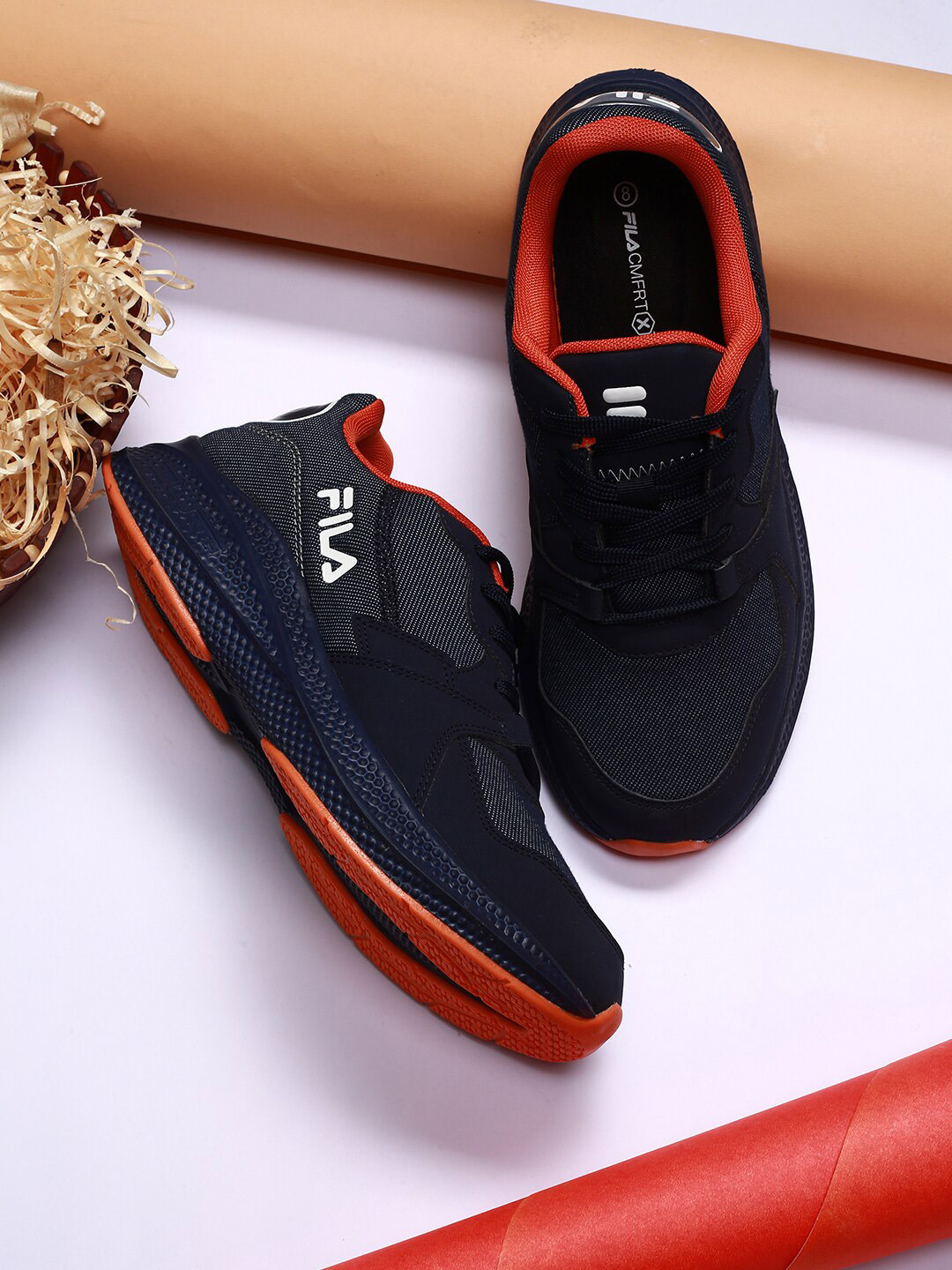 

FILA Men Black Running Non-Marking NOVA DENIM Shoes