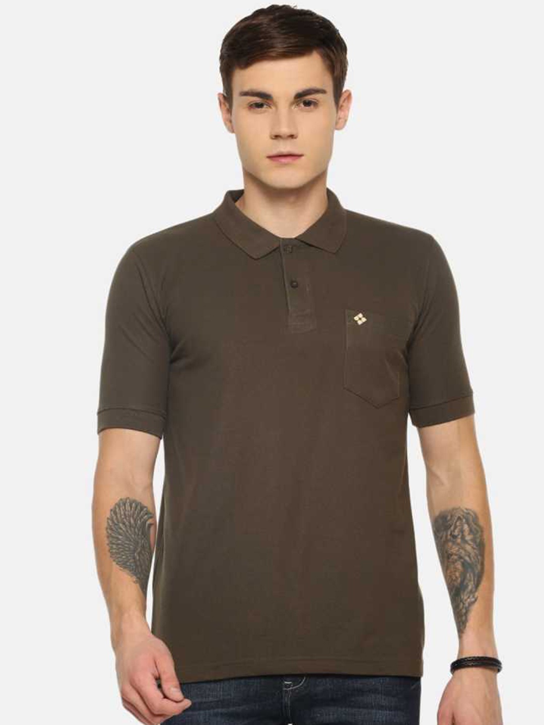 

Dollar Men Coffee Brown T-shirt