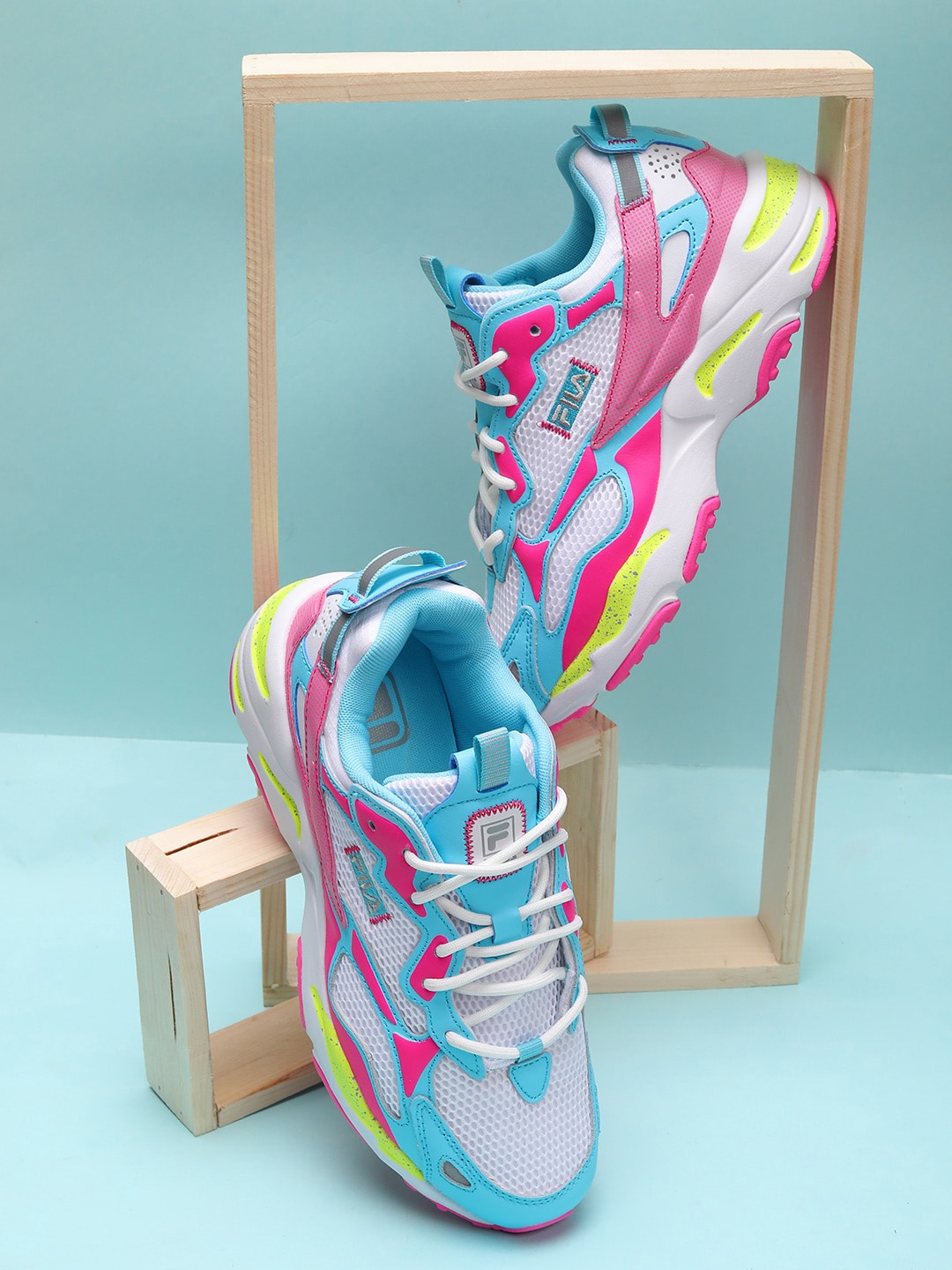 

FILA Women Multi Colourblocked PU RAY TRACER APEX Sneakers