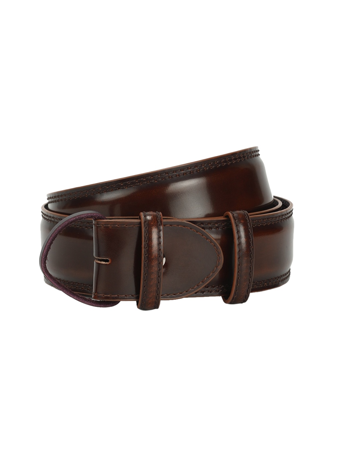 

ELLIOT RHODES Men Brown Tip Edge Shaded Belts