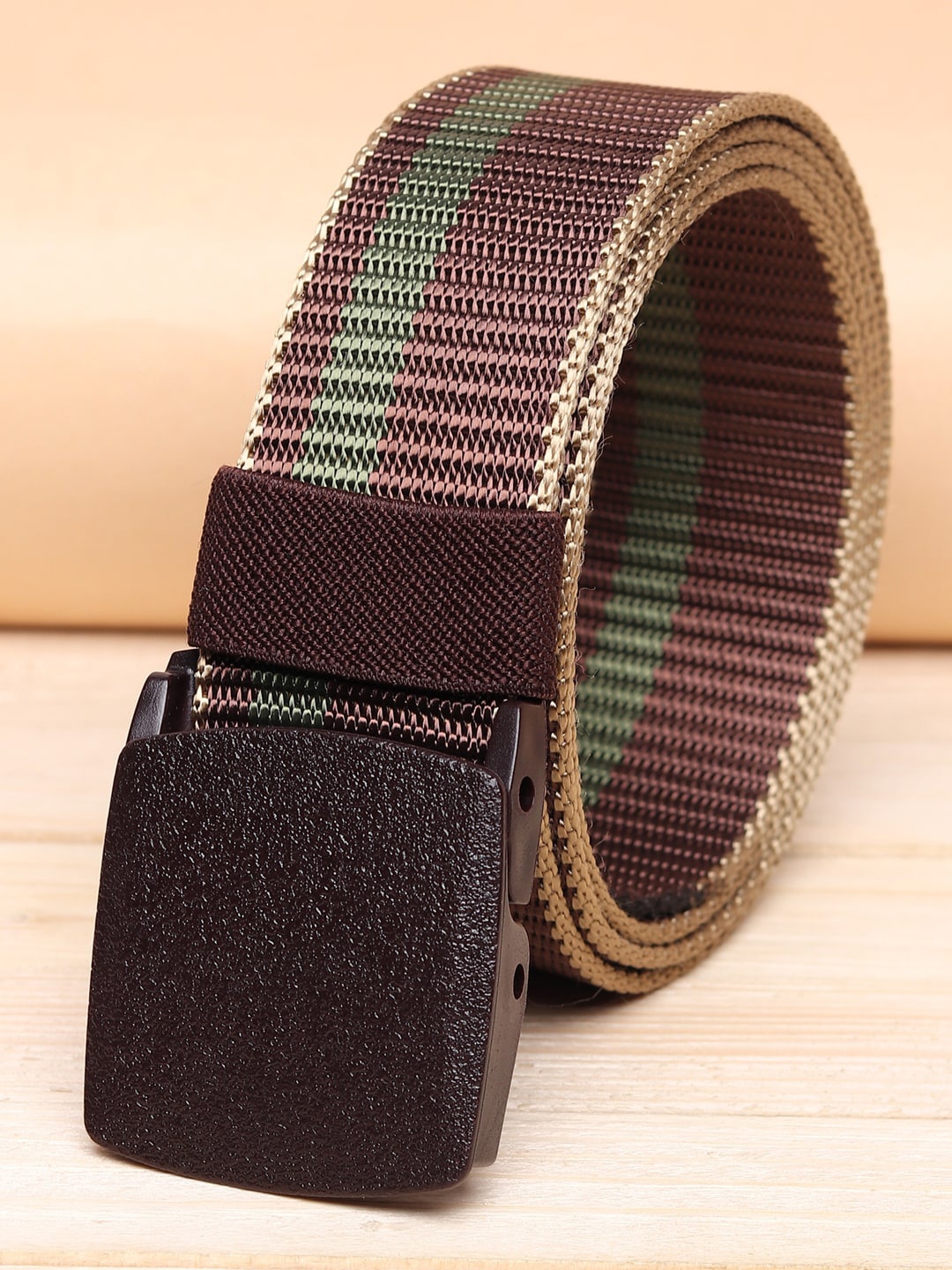 

ZORO Men Black Textured Belt