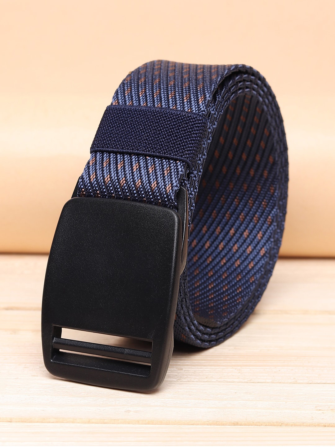 

ZORO Men Black Printed Canvas Belt