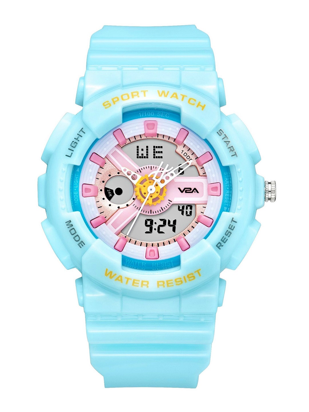 

V2A Women Blue Dial & Blue Straps Analogue and Digital Multi Function Watch ADW216C-Blue