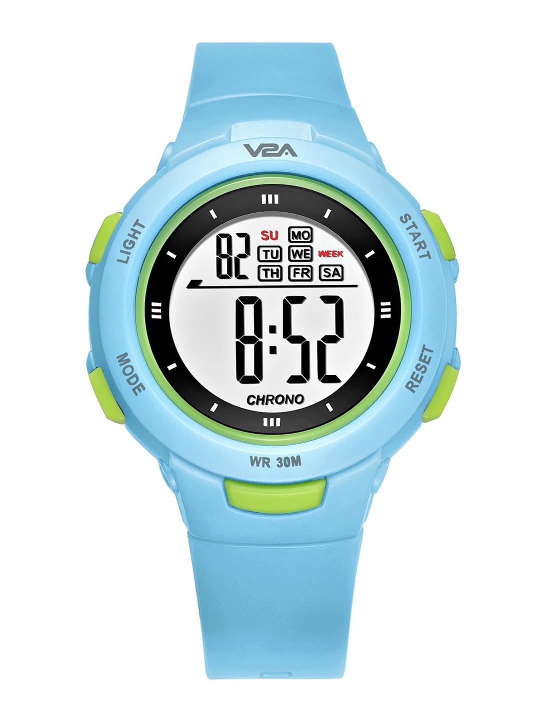 

V2A Women Blue Printed Dial & Blue Straps Digital Multi Function Watch