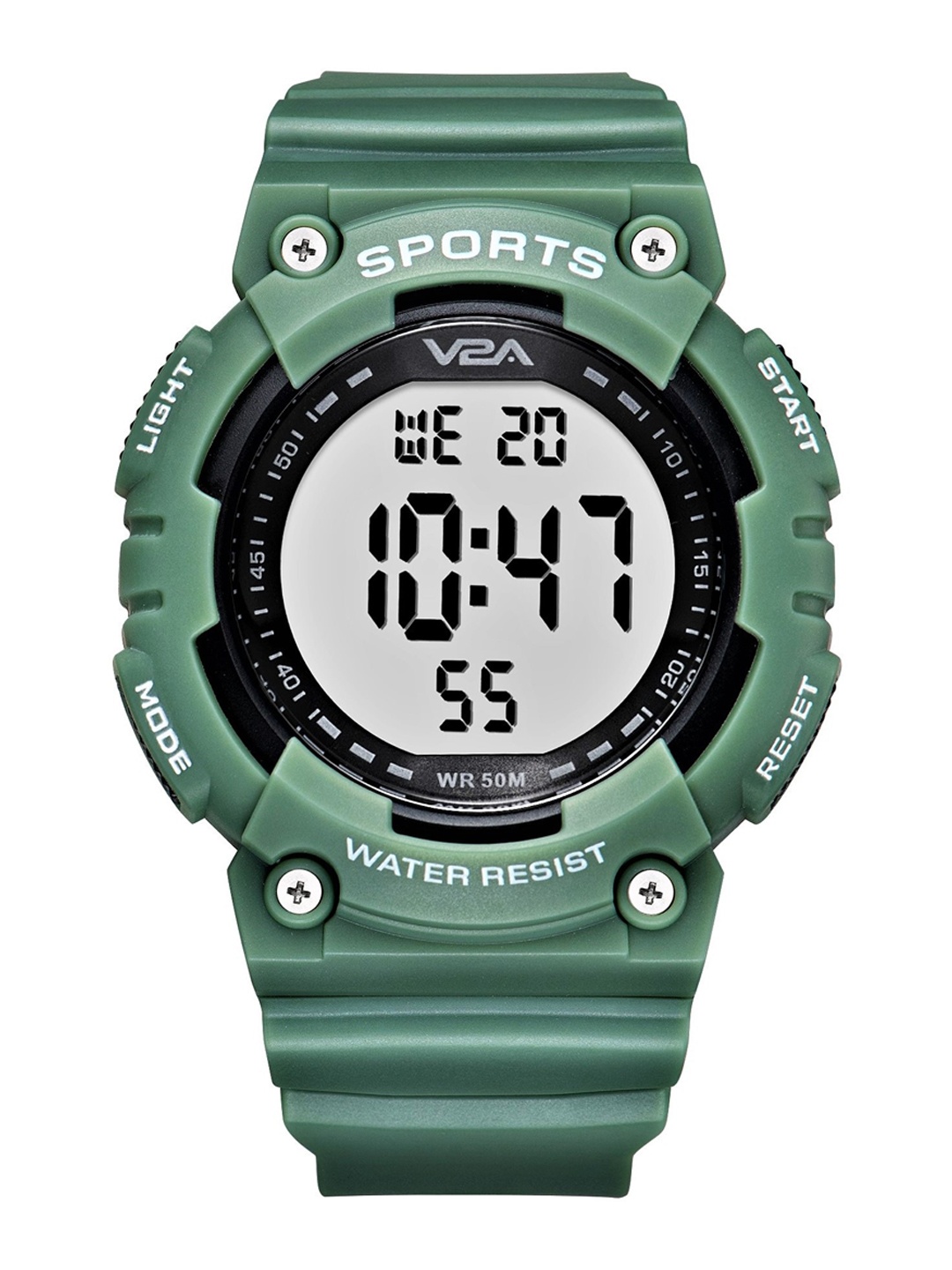 

V2A Men Green Dial & Green Straps Digital Multi Function Watch DM349-Green