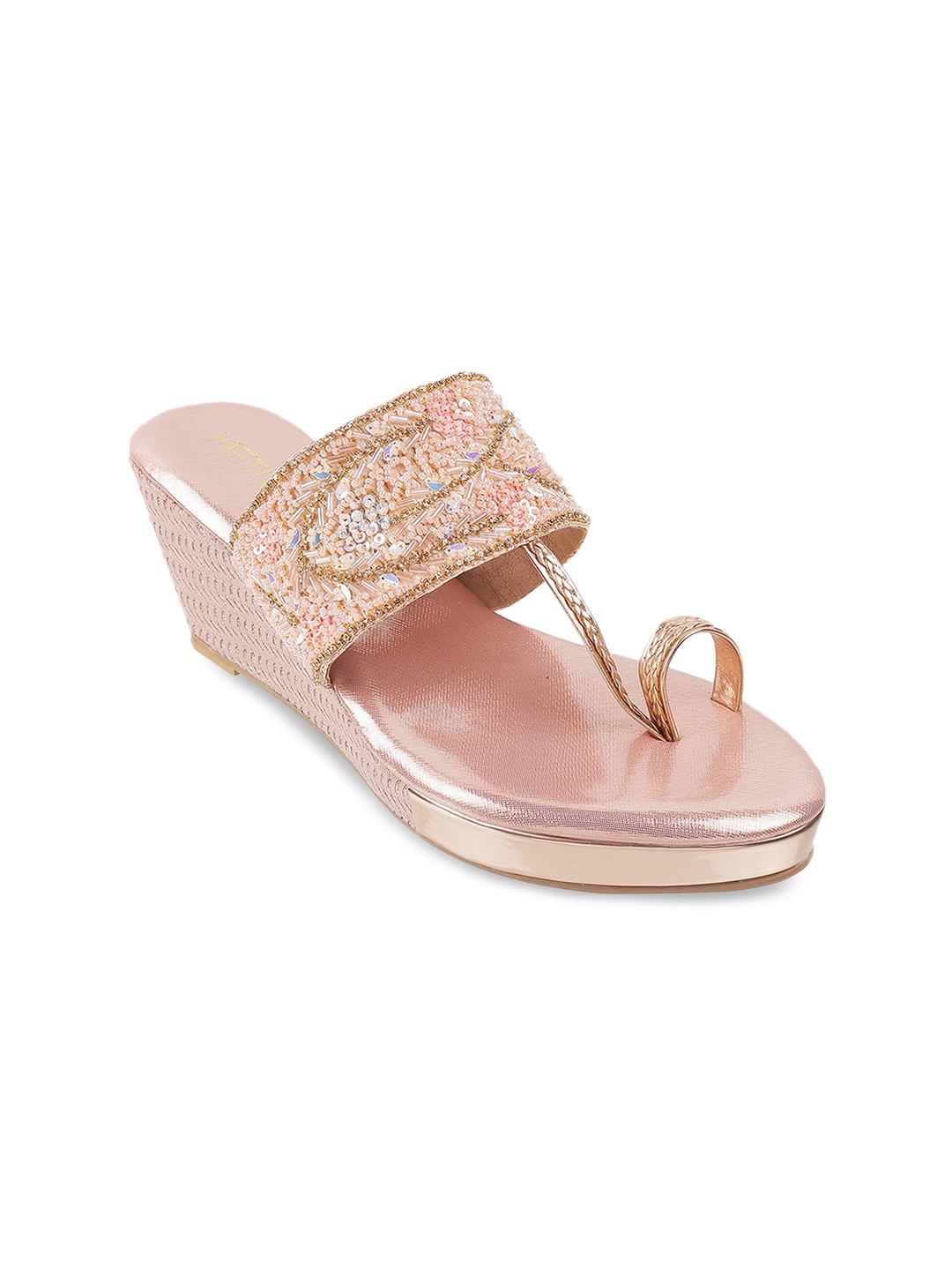 

Metro Pink Wedge Sandals