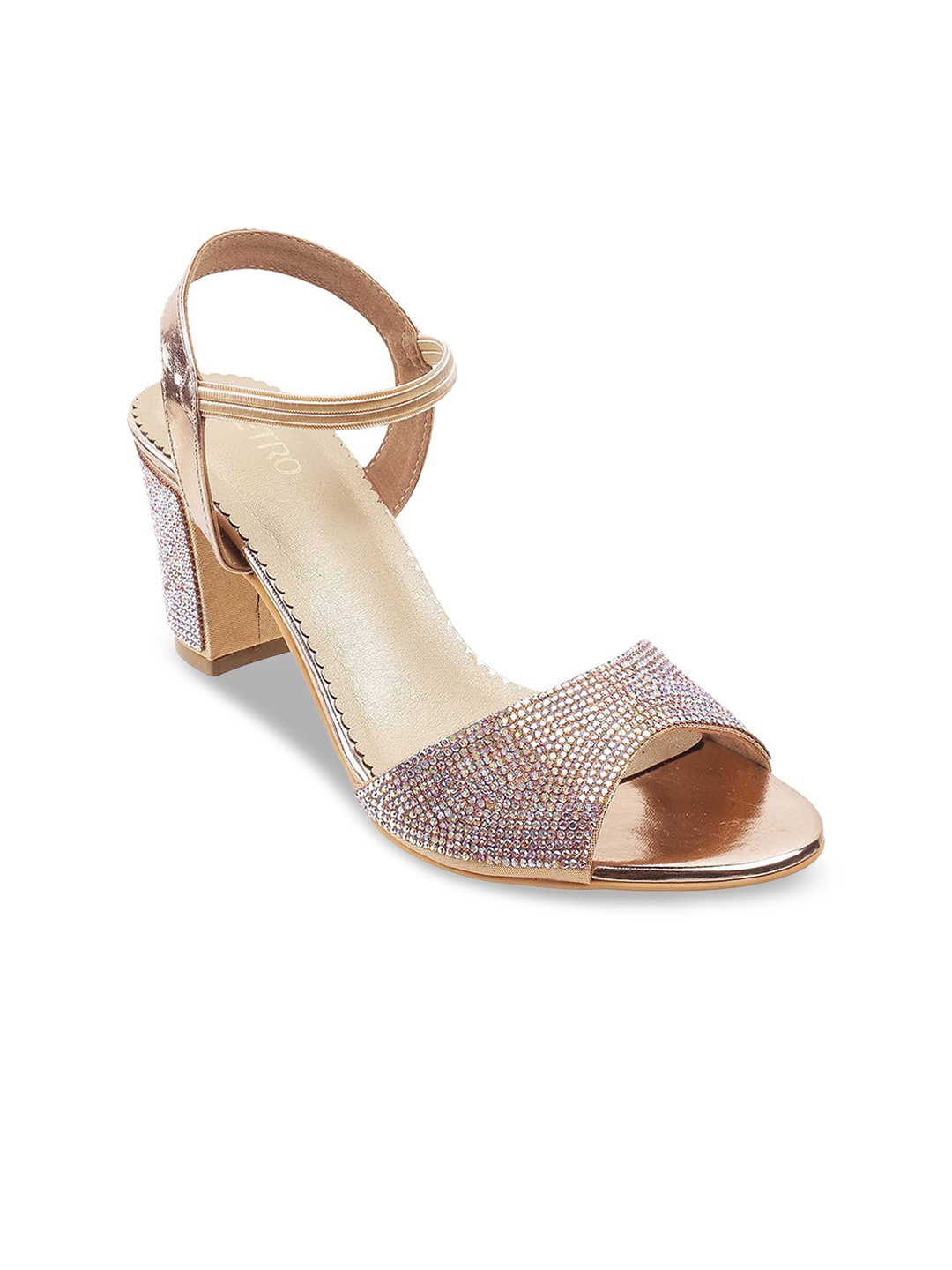 

Metro Rose Gold Block Peep Toes