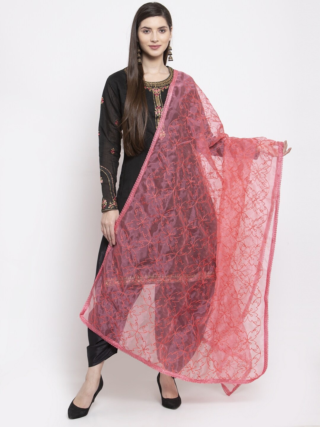 

mf Women Coral Dupatta